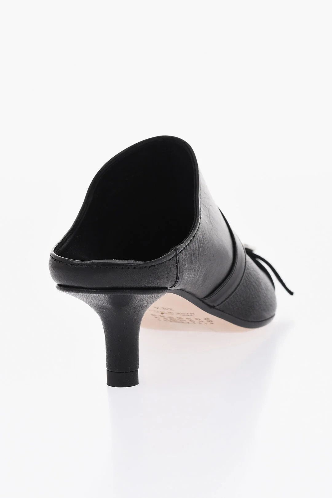 Maison Margiela og1mm0426 Hammered Leather Mules in Black Size US 8.5 / IT 38.5 - 2 Thumbnail