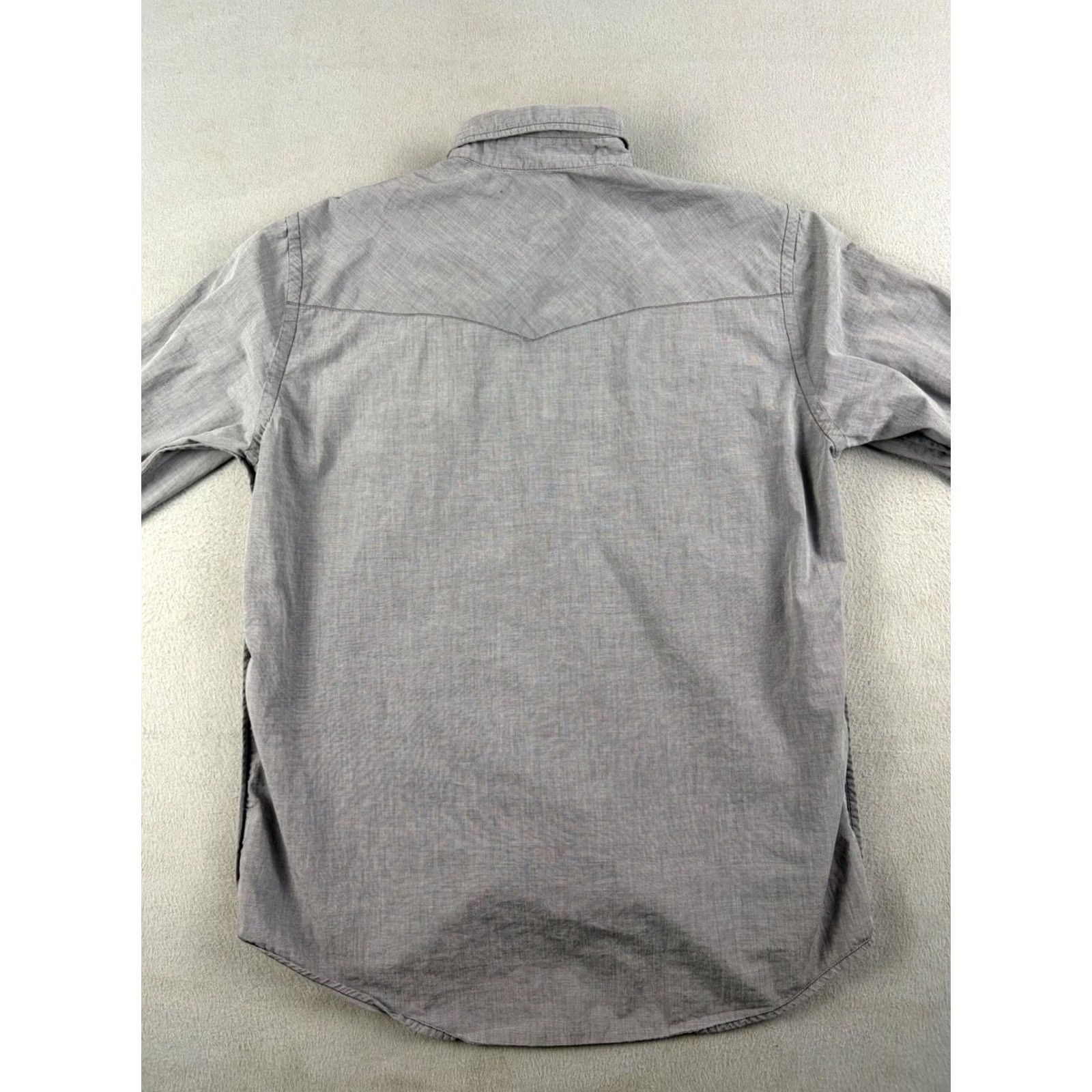 Polo Ralph Lauren VINTAGE Polo Jeans Company Pearl Snap Shirt Men’s Medium Gray Button Up Western Shirt Mens M Gray Western Button-Up Long Sleeve Size US M / EU 48-50 / 2 - 5 Thumbnail