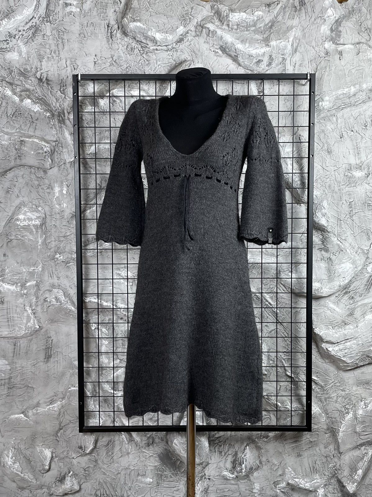 Miss Sixty Miss Sixty Vintage Alpaca Blend Knit Dress Grunge Y2K Style Size S / US 4 / IT 40 - 3 Thumbnail