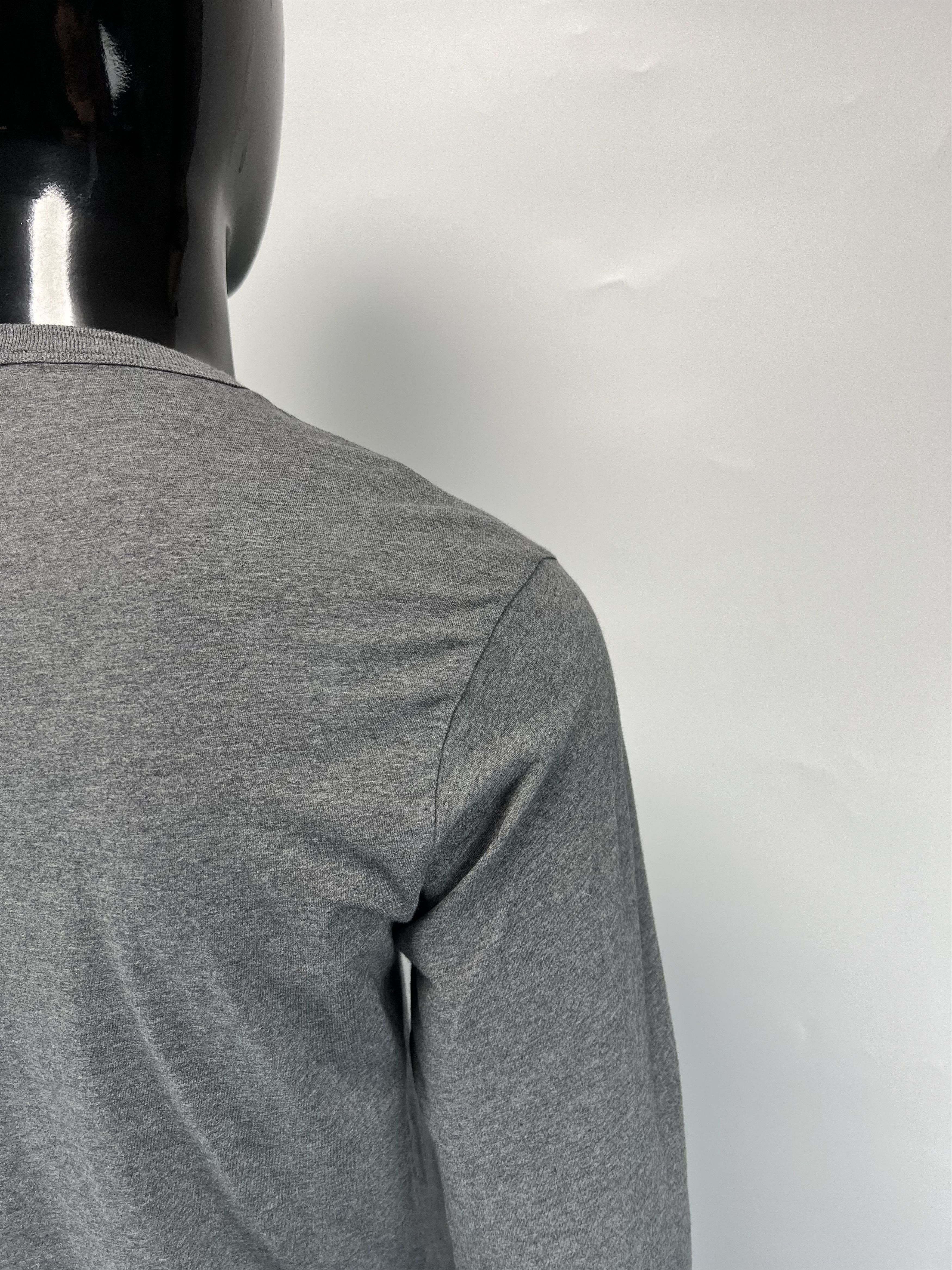 Diesel Diesel Men's Gray Long Sleeve T Shirt Big Logo Size S Size US S / EU 44-46 / 1 - 11 Thumbnail