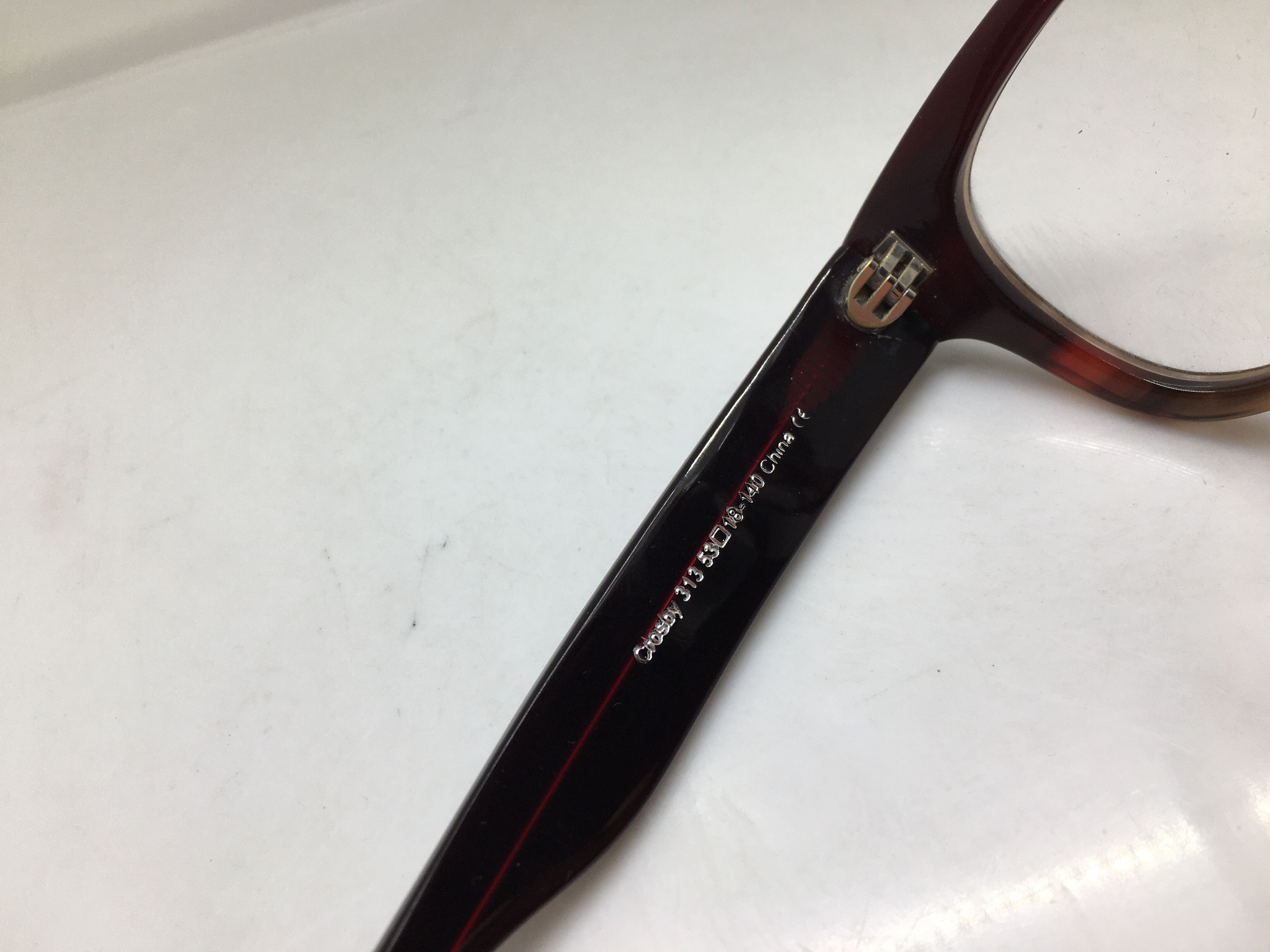 Warby Parker WARBY PARKER Crossby 313 Red Brown Eyeglasses Size ONE SIZE - 5 Thumbnail