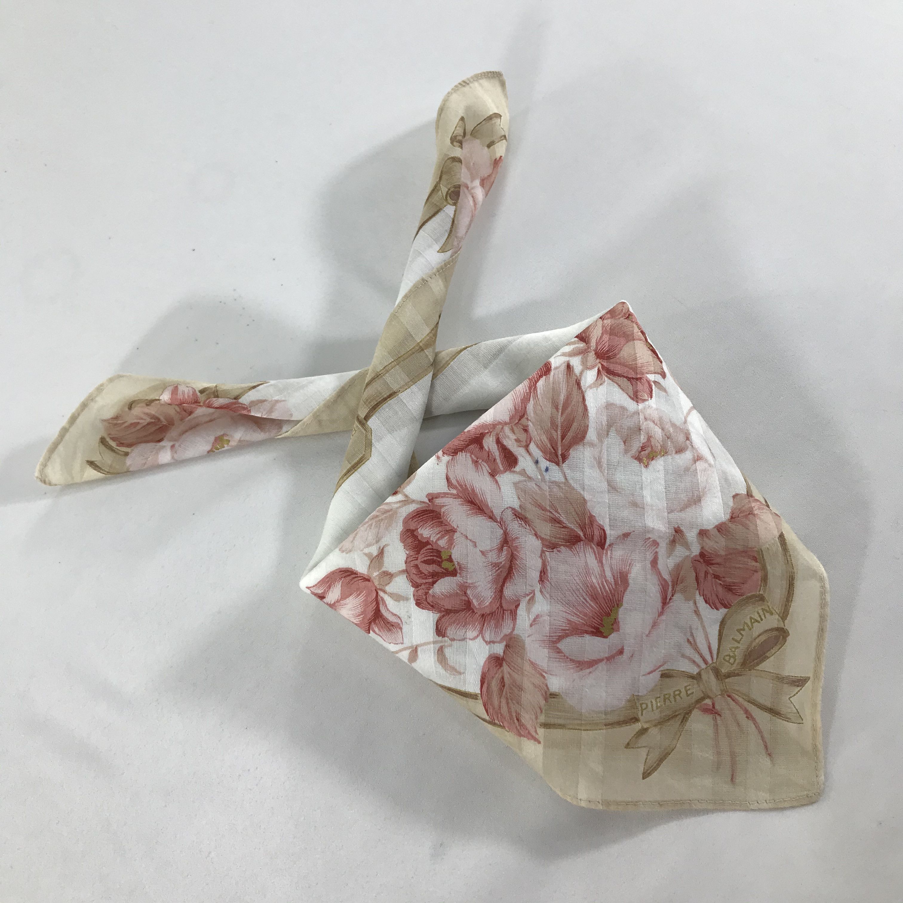 Pierre Balmain × Vintage Pierre Balmain Bandana / Handkerchief / Neckerchief - S1884 Size ONE SIZE - 7 Thumbnail