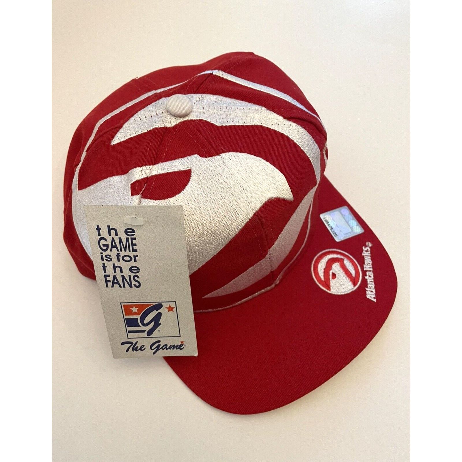 NBA × The Game NEW Atlanta Hawks 90s BIG LOGO snapback cap hat vintage NWT Size ONE SIZE - 2 Thumbnail