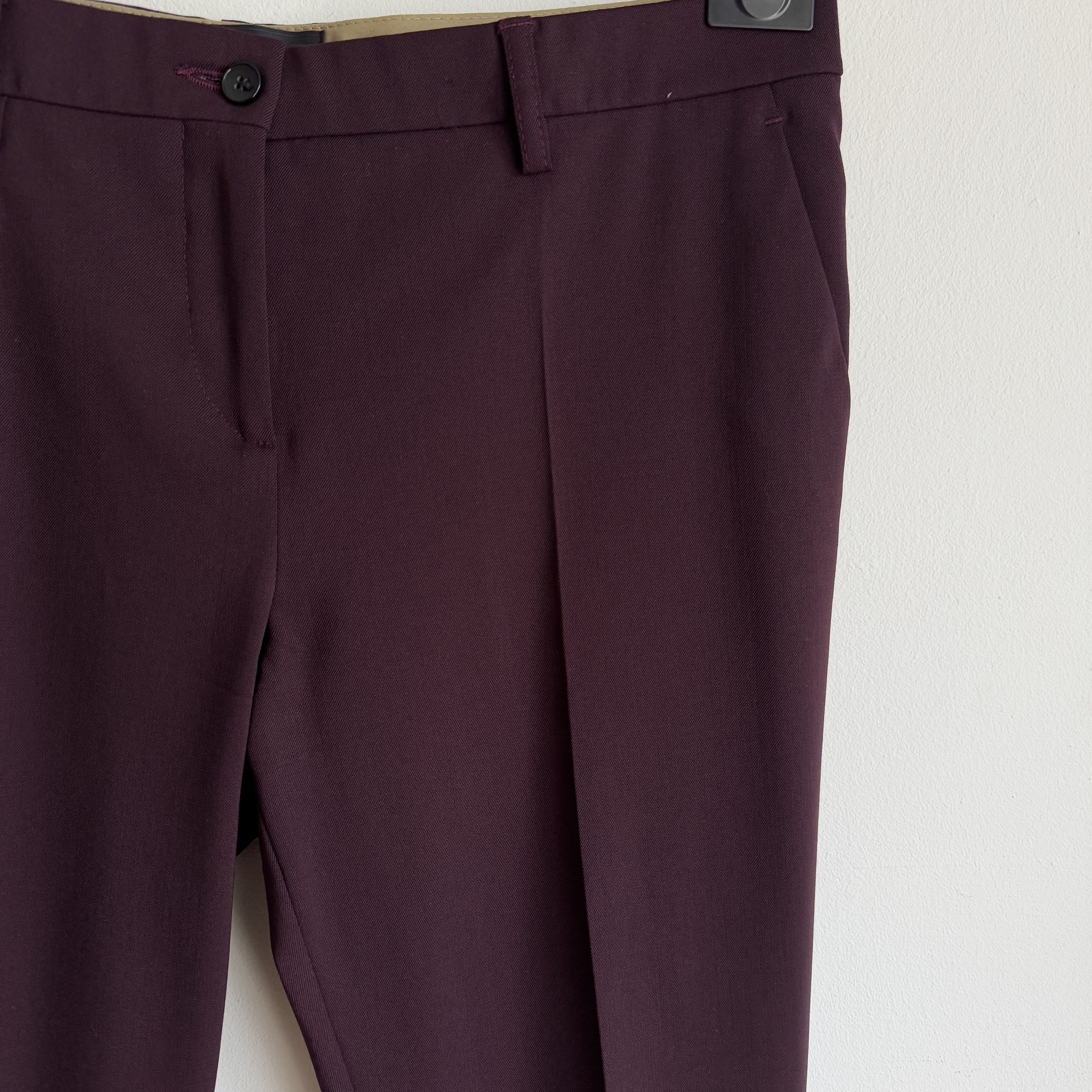 Etro ETRO wool purple pants women's trousers 44 Size 30" / US 8 / IT 44 - 5 Thumbnail