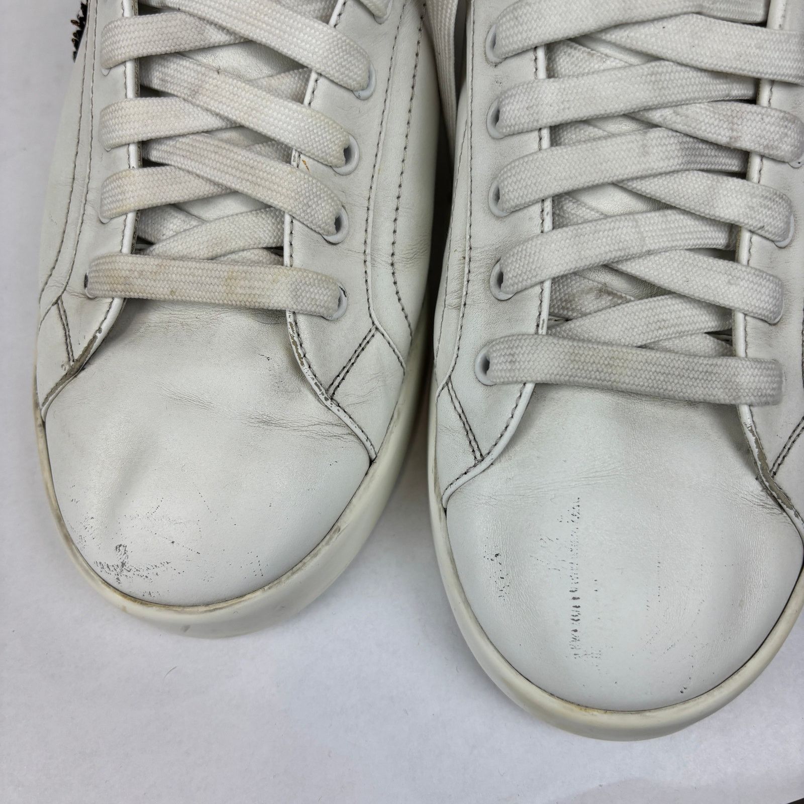 Dolce & Gabbana Dolce & Gabbana Portofino Crown Patch Leather Sneakers 9 Size US 9 / EU 42 - 12 Thumbnail
