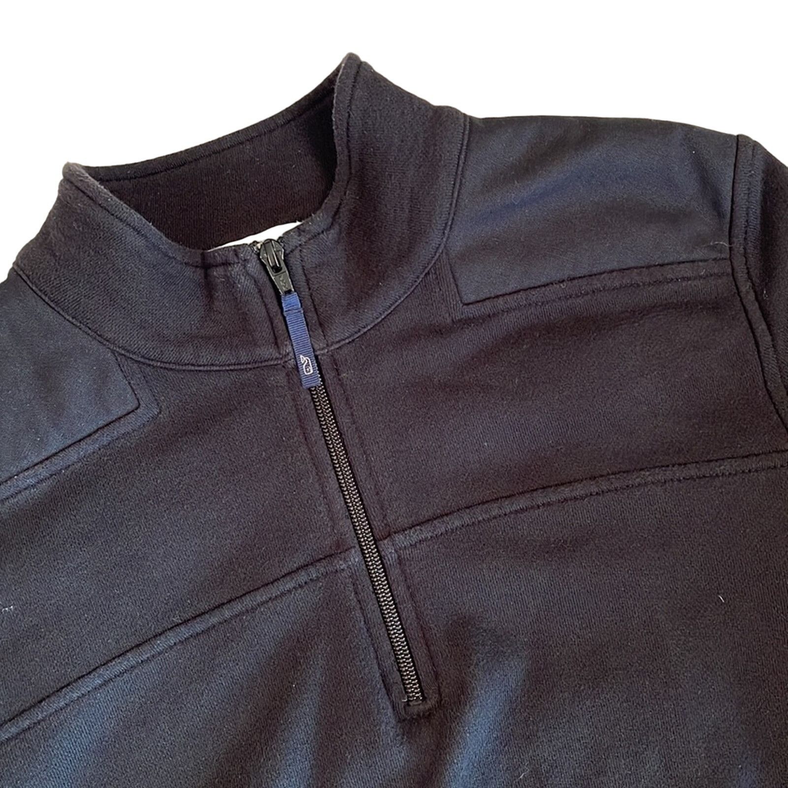 Vineyard Vines Vineyard Vines Black French Terry 1/4 Zip Sweatshirt Size XL Size XL / US 12-14 / IT 48-50 - 2 Thumbnail