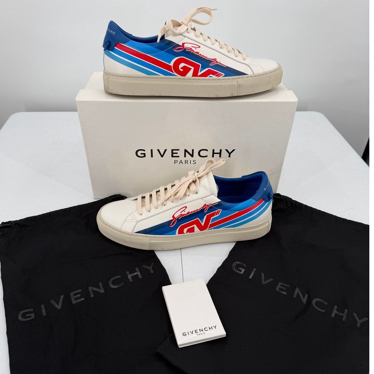 Givenchy Givenchy Motocross Urban Street Blue/Red/White Sneakers Size US 8.5 / EU 41-42 - 1 Thumbnail