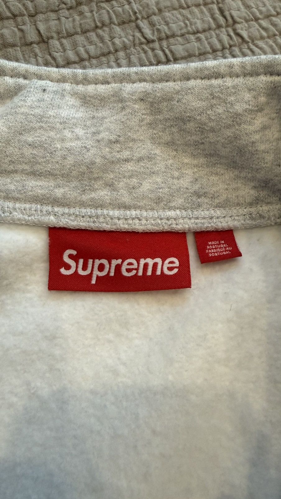 Supreme SUPREME “ASH GREY” SMALL BOX LOGO HALF ZIP (SIZE L) Size US L / EU 52-54 / 3 - 5 Thumbnail
