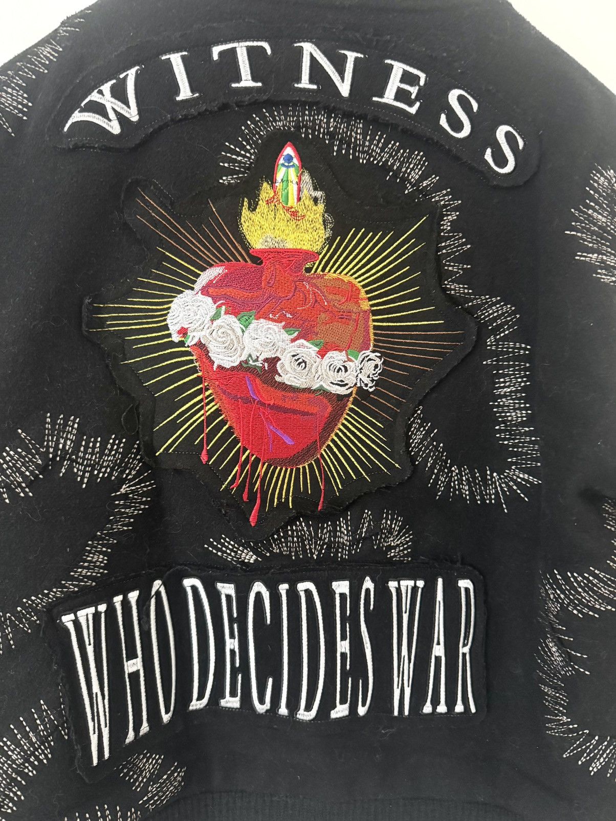 Who Decides War Who Decides War “Stained Glass” Varsity Jacket Black/Grey M Size US M / EU 48-50 / 2 - 3 Thumbnail