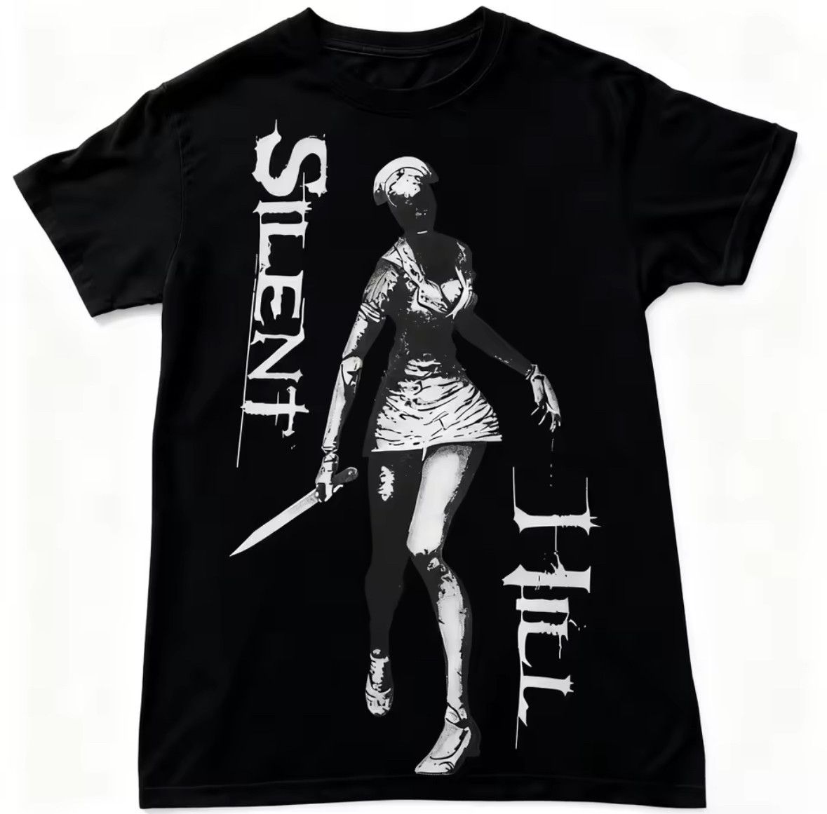 Japanese Brand Streetwear Silent Hill Theme Print Black T-Shirt Size M / US 6-8 / IT 42-44 - 1 Thumbnail
