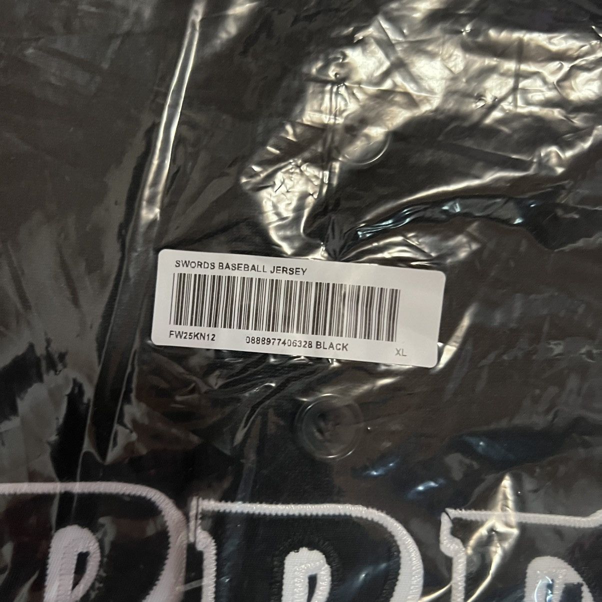 Supreme Supreme Swords Baseball Jersey Black Size: XL Size US XL / EU 56 / 4 - 5 Thumbnail