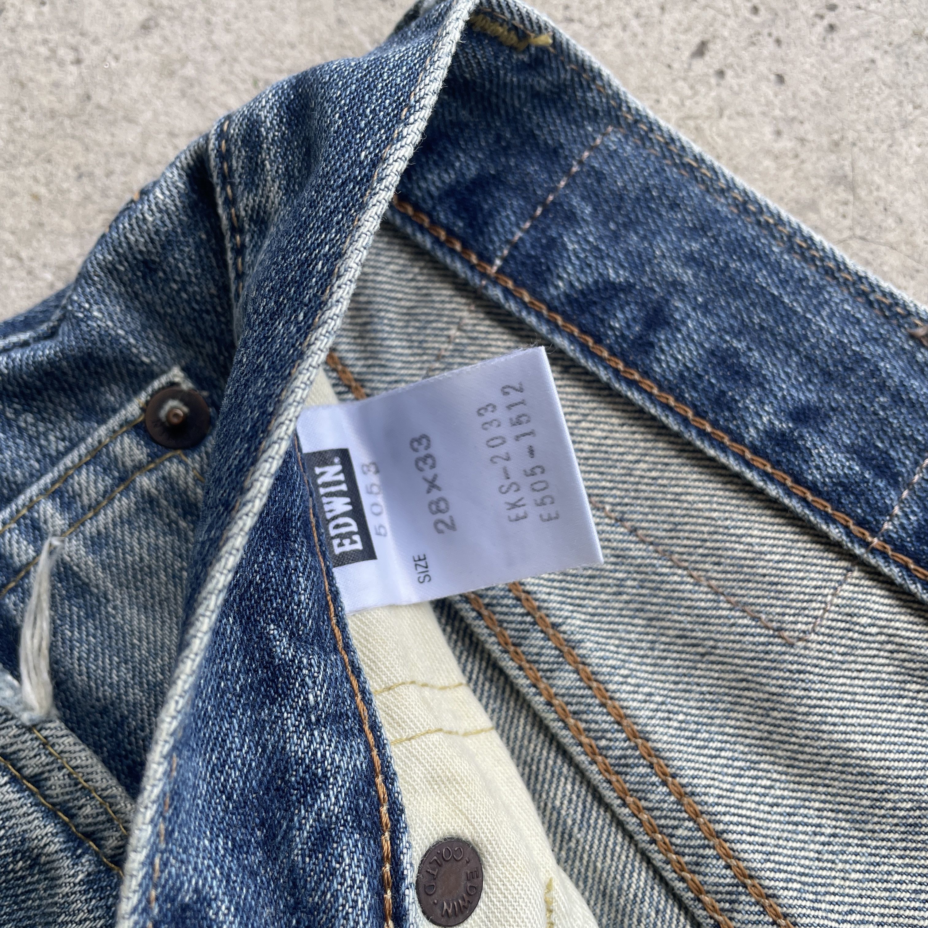 Japanese Brand VINTAGE EDWIN 505xx SELVEDGE DISTRESSED FADED JEANS PANTS Size US 29 - 8 Thumbnail