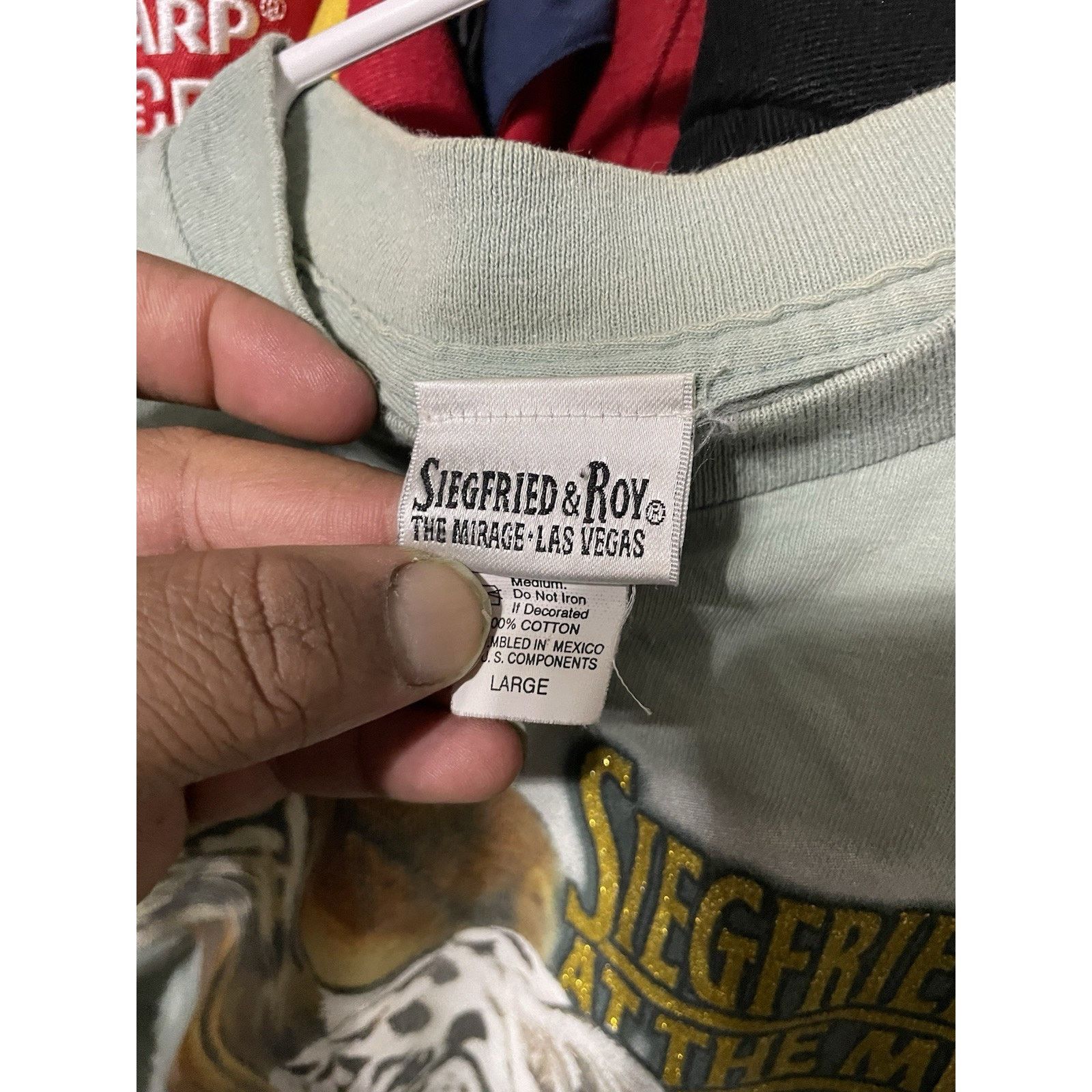 Vintage Size L-VTG 90’s SIEGFRIED AND ROY At The Mirage Vegas Sage Size US L / EU 52-54 / 3 - 3 Thumbnail