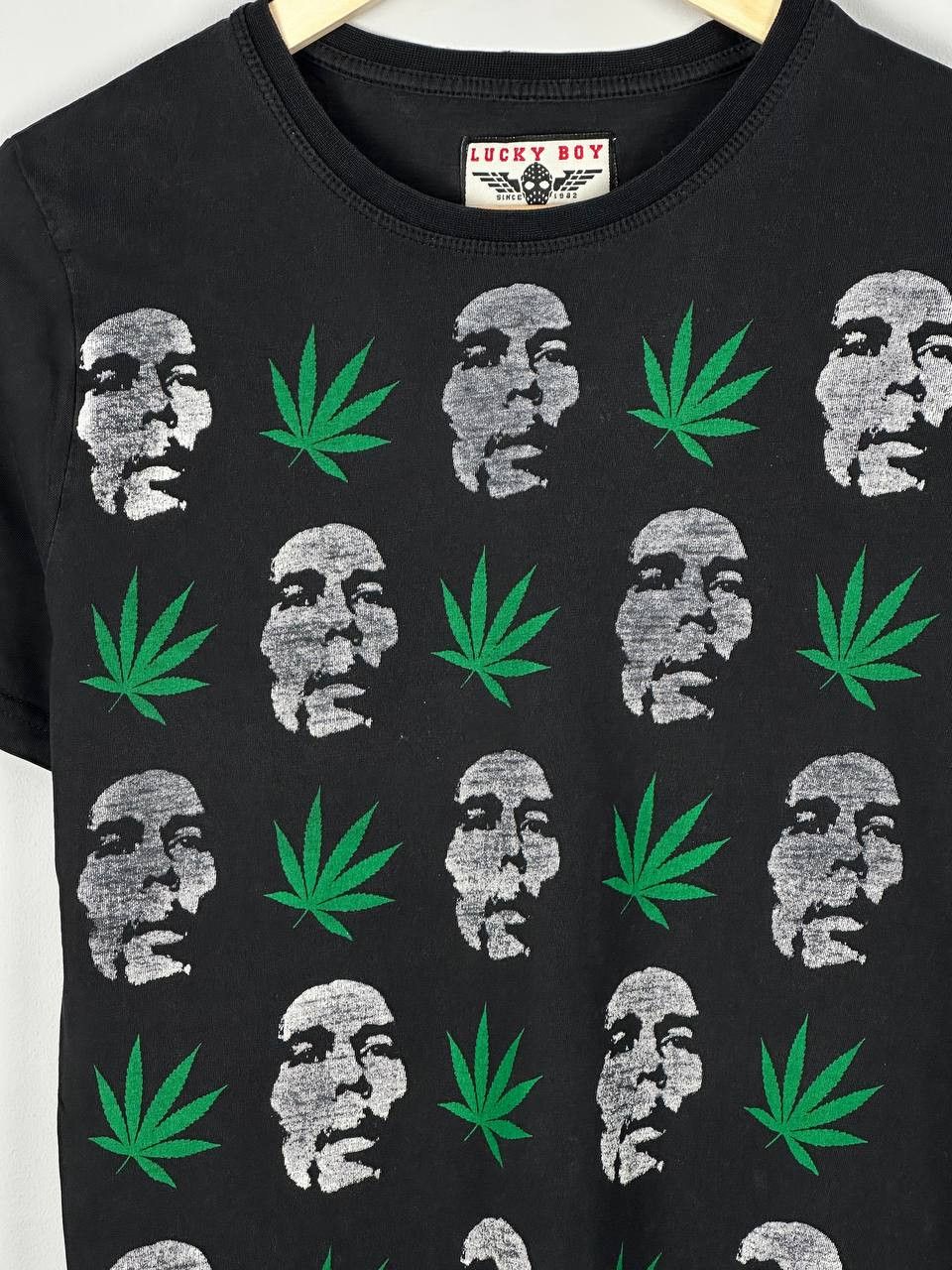 Bob Marley Grunge Bob Marley Weed Slim Fit T Shirt Size US S / EU 44-46 / 1 - 4 Thumbnail
