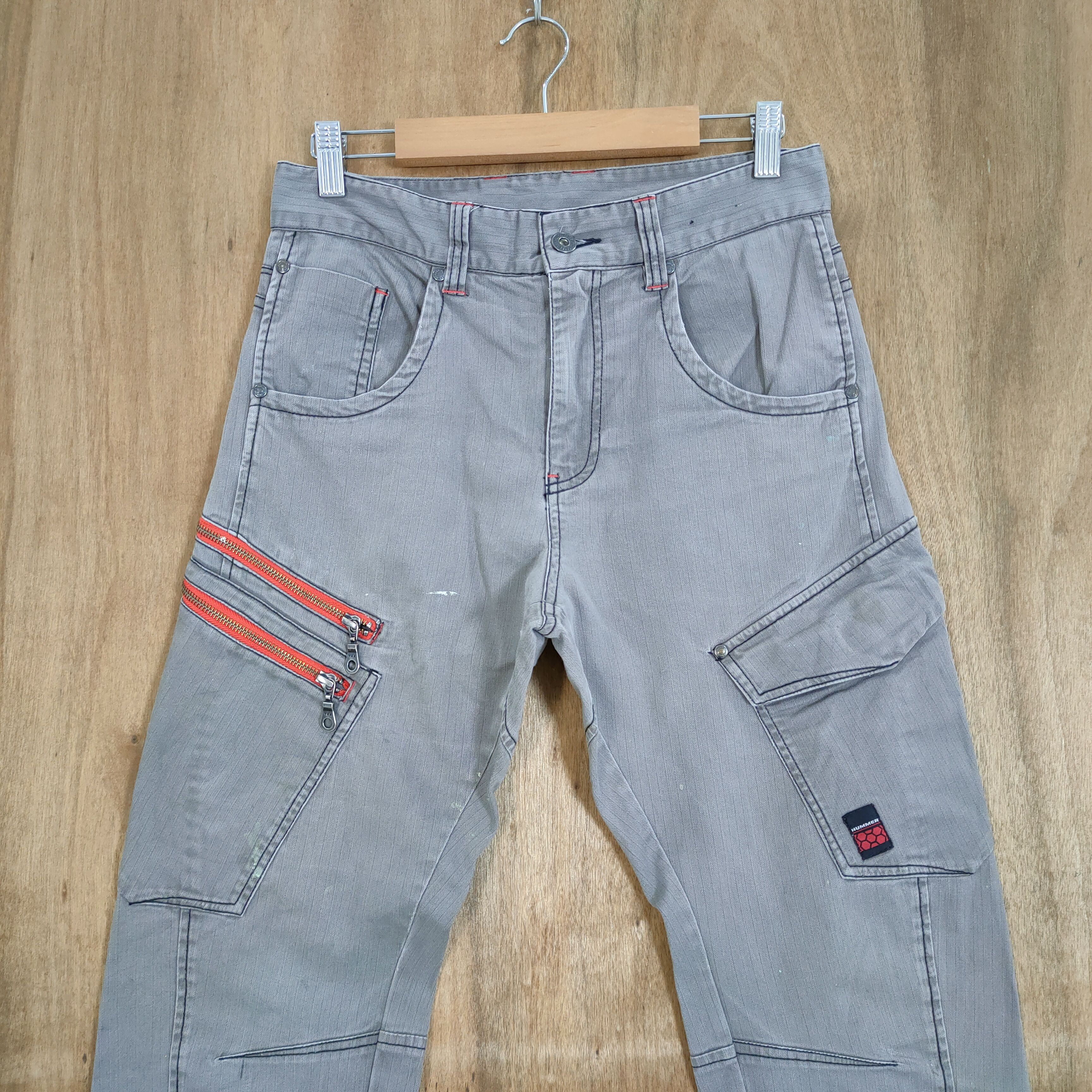 Japanese Brand HUMMER BONDAGE CARGO PANTS Size US 29 - 2 Thumbnail