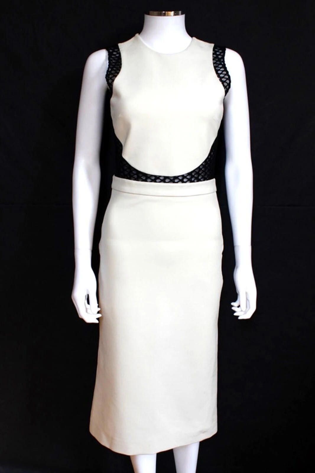 Other David Koma Black White Contrast cotton-blend dress UK 12/ 10 Size M / US 6-8 / IT 42-44 - 2 Thumbnail