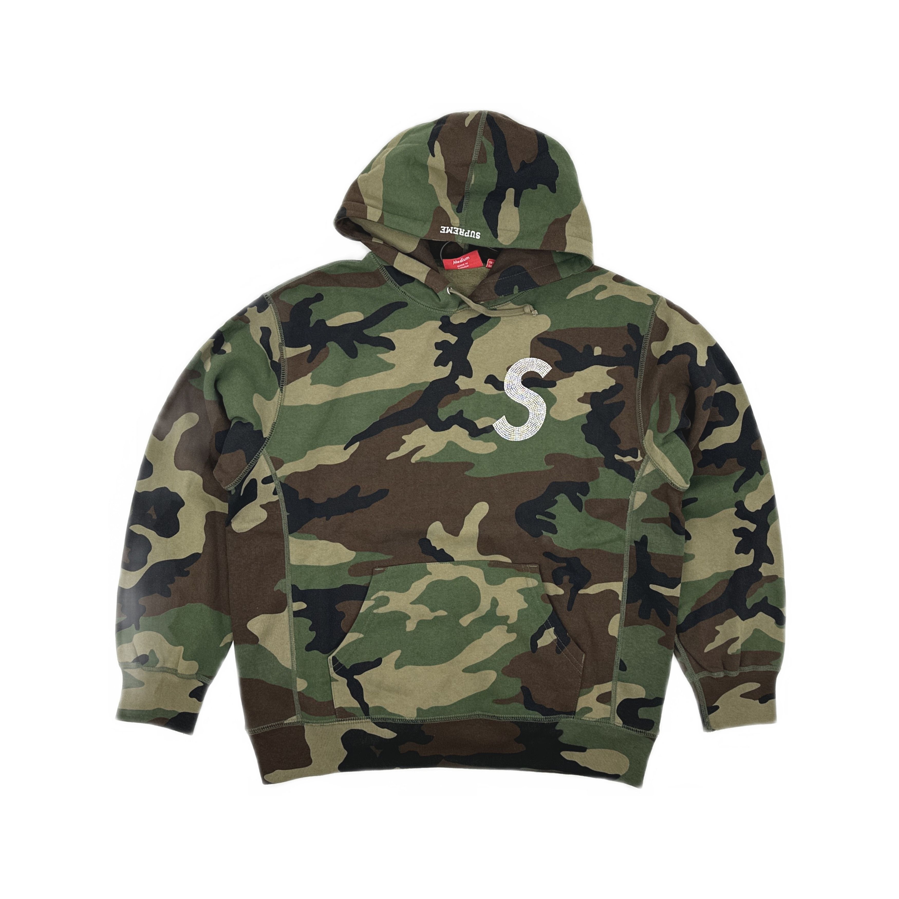 Supreme Supreme Swarovski S Camo Hoodie Size M Size US M / EU 48-50 / 2 - 1 Thumbnail