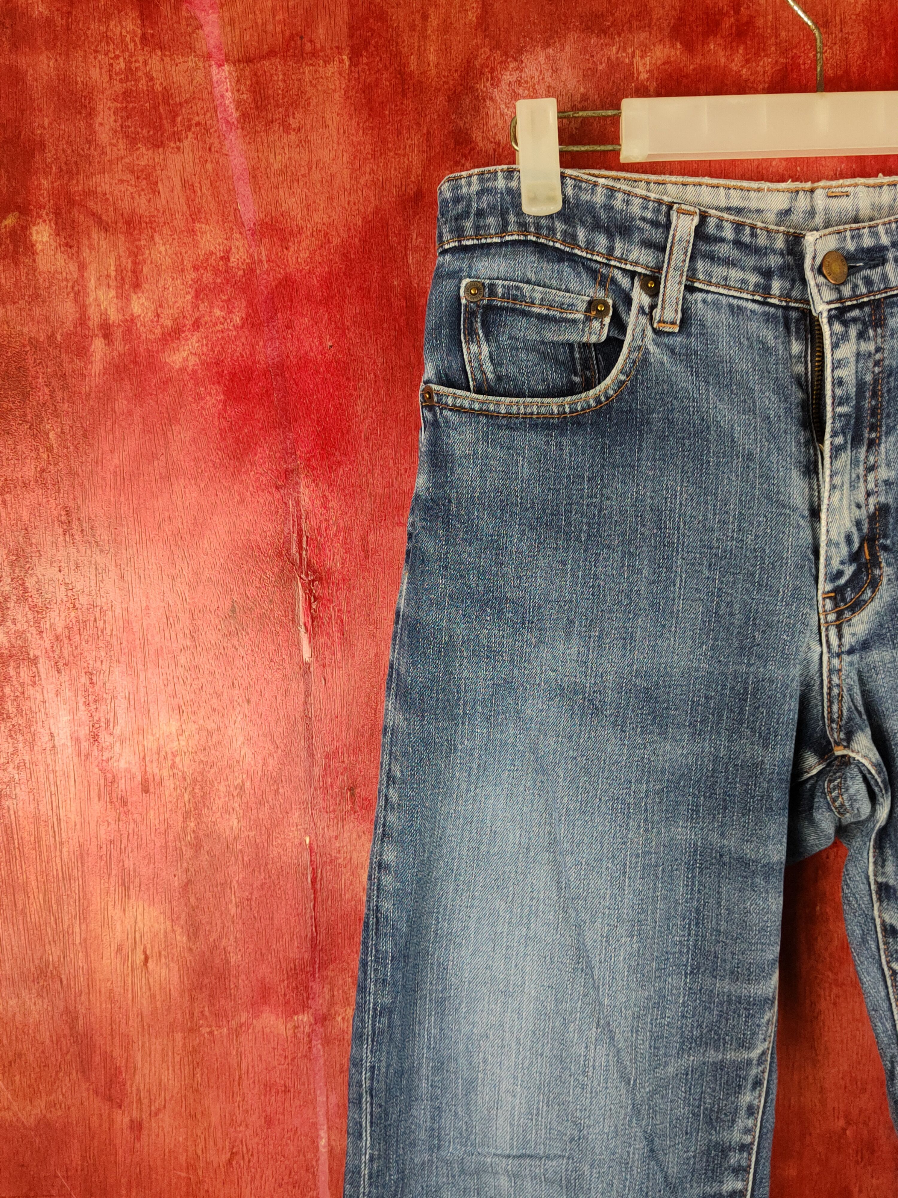 Japanese Brand Uniqlo Blue Distressed Ripped Jeans #S2216 Size US 29 - 3 Thumbnail