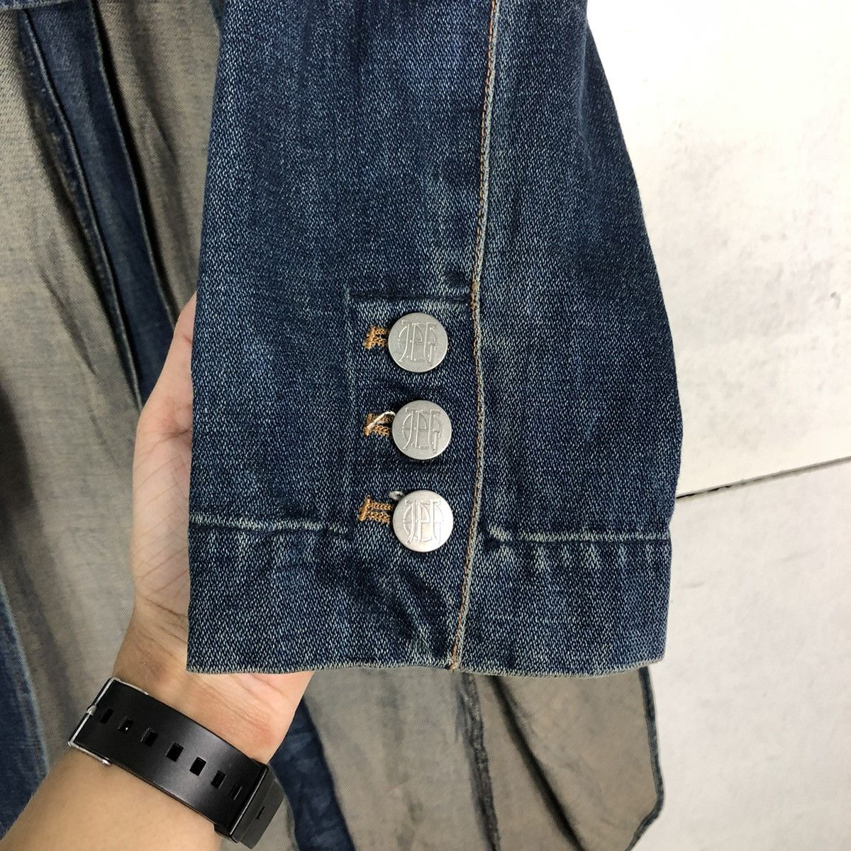 Jean Paul Gaultier 🔥VINTAGE JEAN PAUL GAULTIER LONG DENIM JACKET Size S / US 4 / IT 40 - 16 Thumbnail