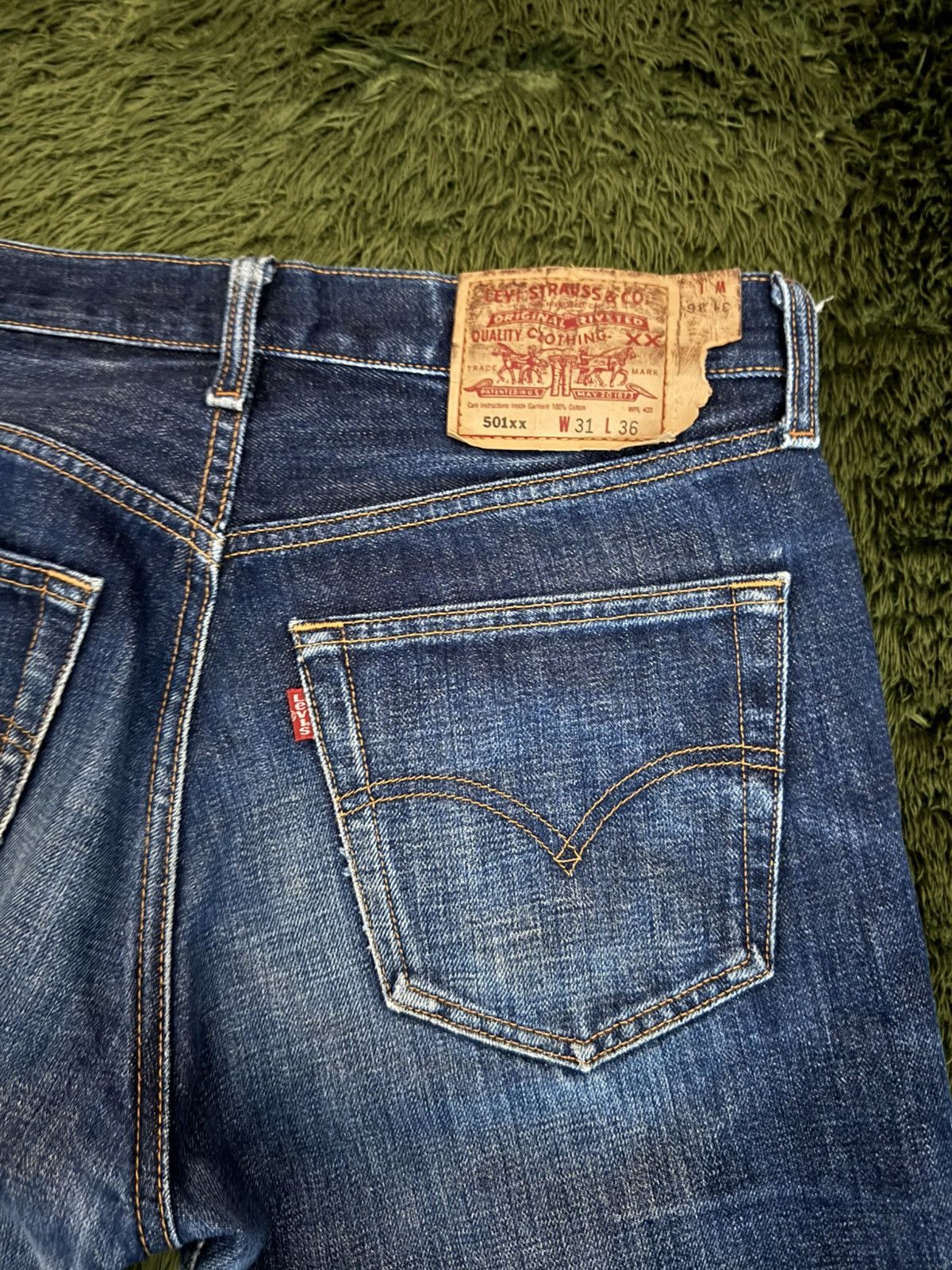 Levi's [W31] Levi’s 501XX Japan Release Cutoff Wash Denim Shorts Size US 31 - 8 Thumbnail