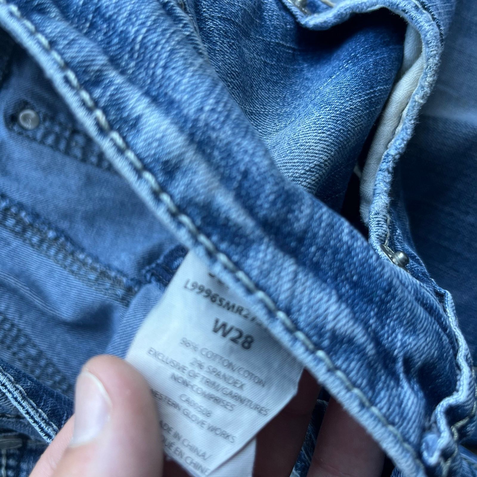 Vintage VINTAGE SILVER BOOTCUT JEANS Y2K 28X26 Size 28" / US 6 / IT 42 - 7 Thumbnail