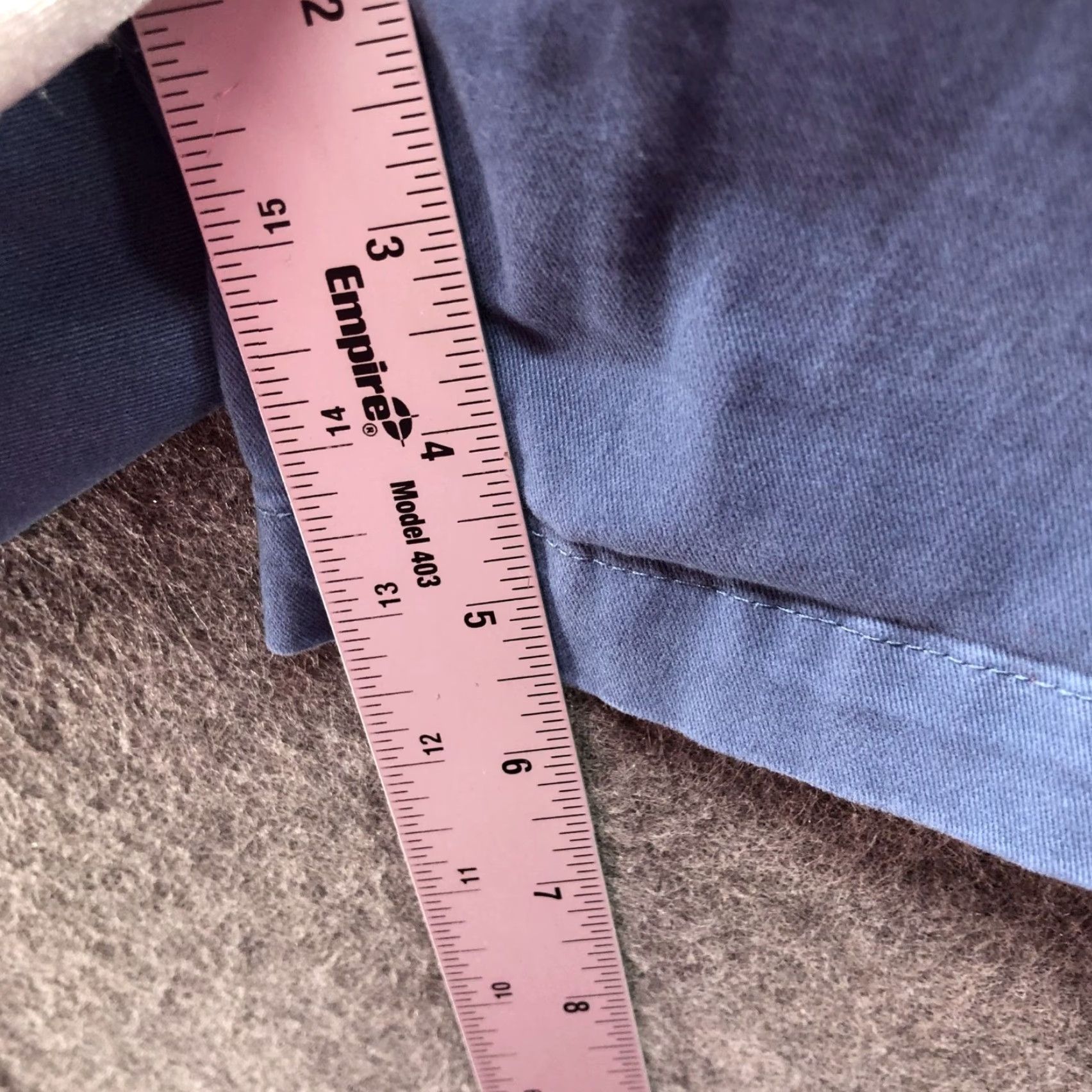 Banana Republic Banana Republic Chino Shorts Womens 14 Blue High Rise Relaxed Pleated Front Twill Cotton Spandex Size 36" / US 14 / IT 50 - 6 Thumbnail