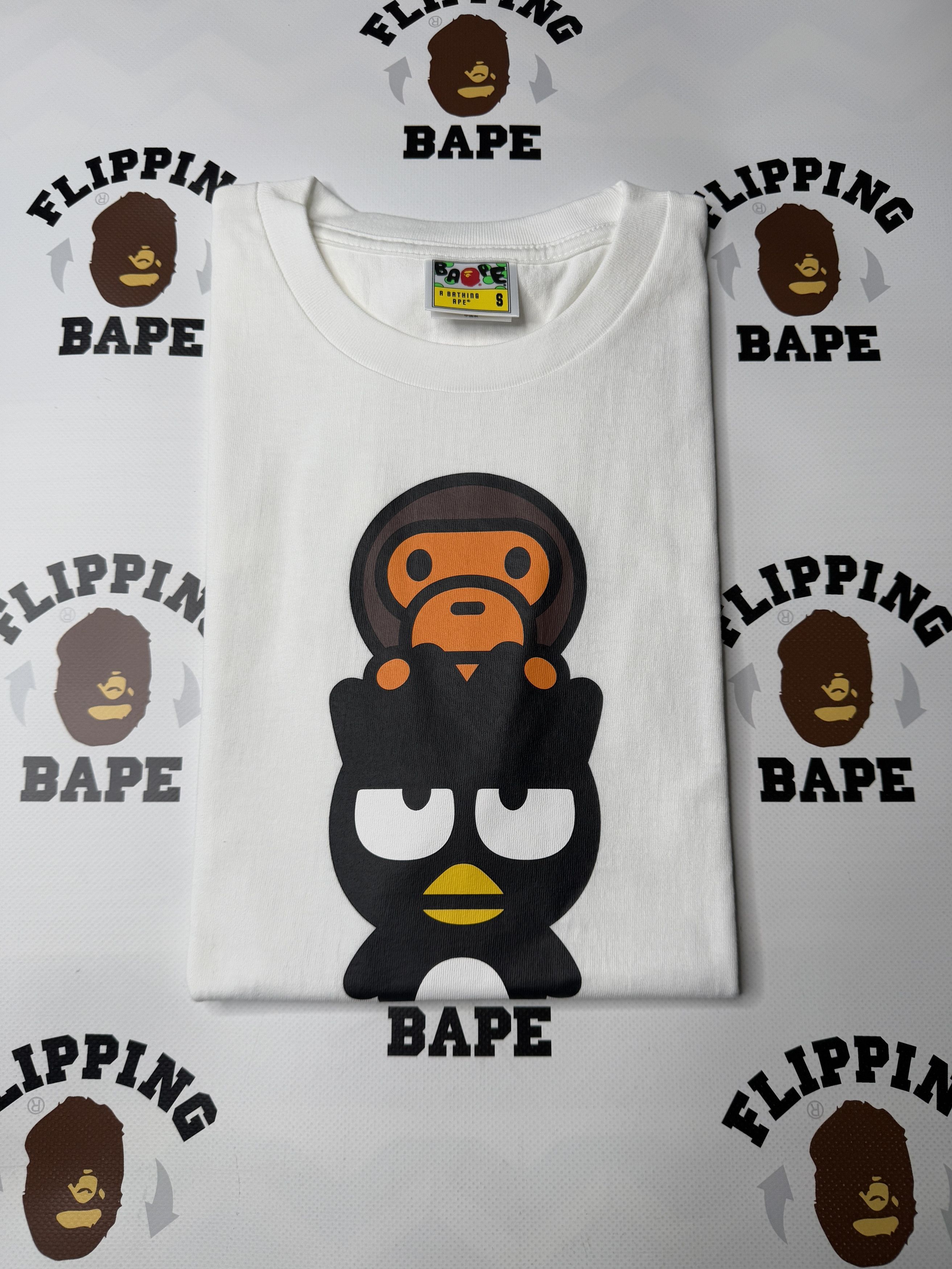 Bape BAPE BABY MILO X BAD BADTZ MARU TEE Size US S / EU 44-46 / 1 - 7 Thumbnail