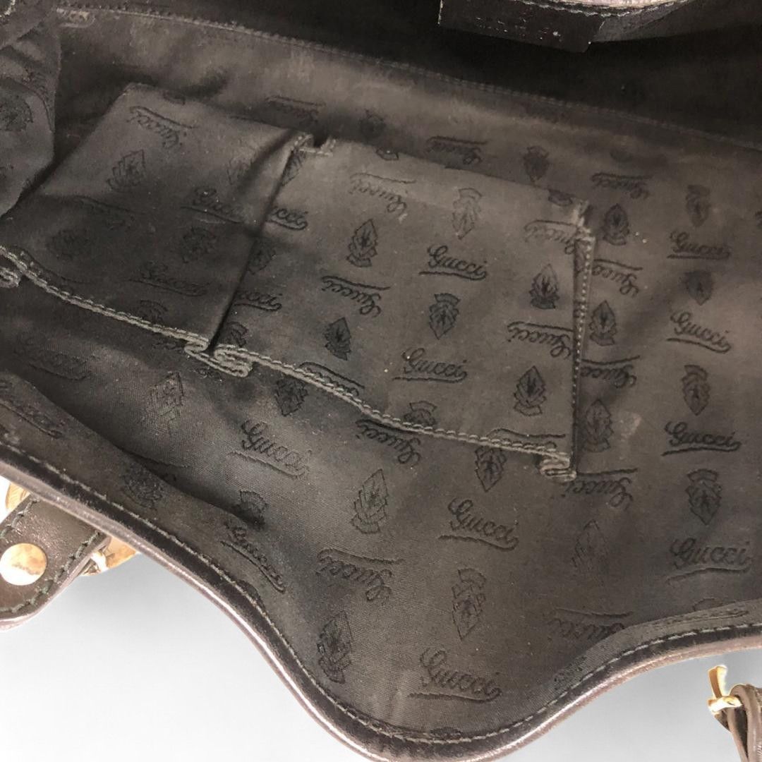 Gucci Gucci - Twins Handbag Shoulder Bag Monogram Canvas Leather Size ONE SIZE - 8 Thumbnail