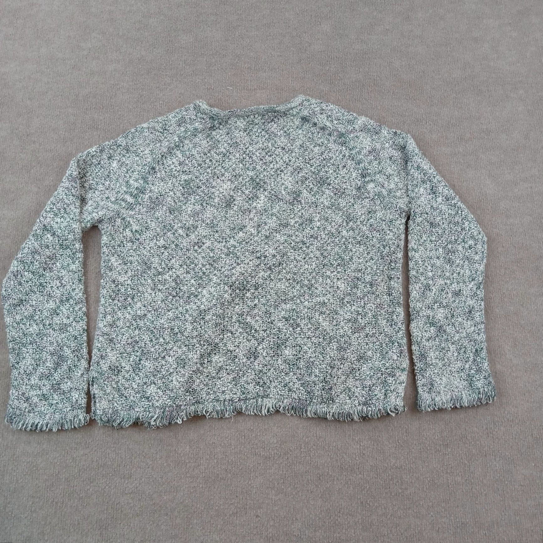 J.Crew J.CREW Womens Green Knit Cardigan Sweater Medium Long Sleeve Hook Eye Acrylic Size M / US 6-8 / IT 42-44 - 7 Thumbnail
