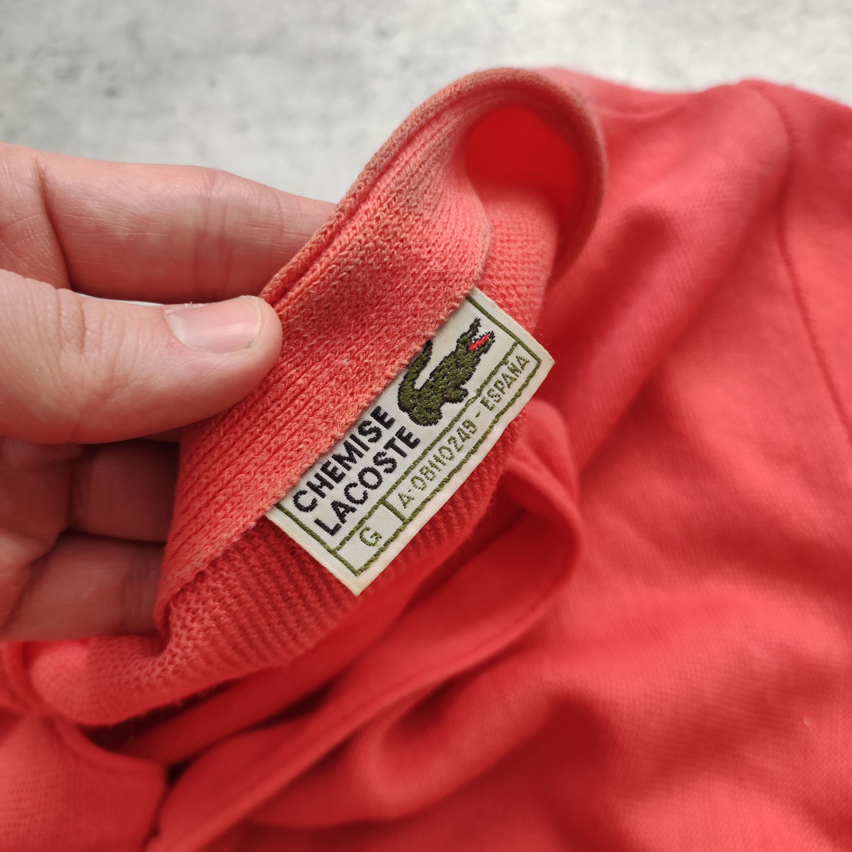 Lacoste × Vintage RARE OG 80s Lacoste France Pink Logo Cardigan Sweater Size US XL / EU 56 / 4 - 7 Thumbnail