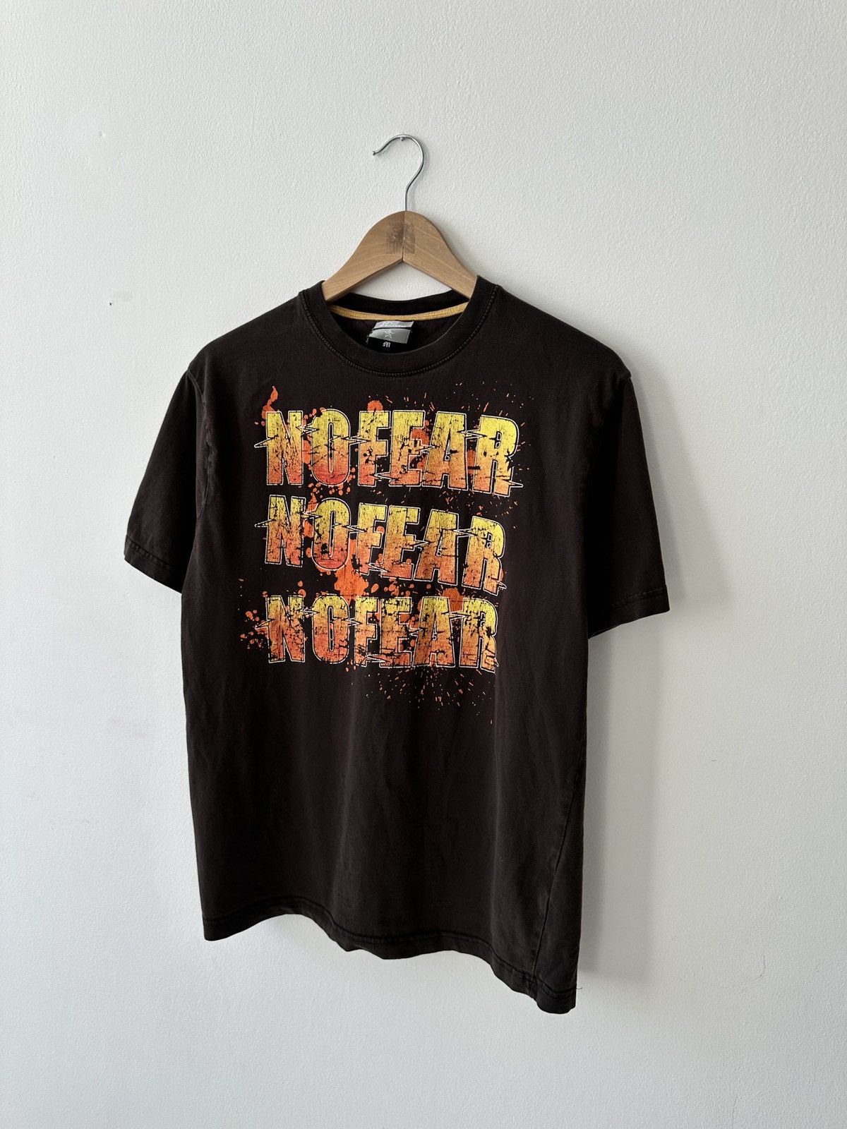 No Fear × Vintage Vintage No Fear Brown Big Logo T Shirt Size US M / EU 48-50 / 2 - 3 Thumbnail
