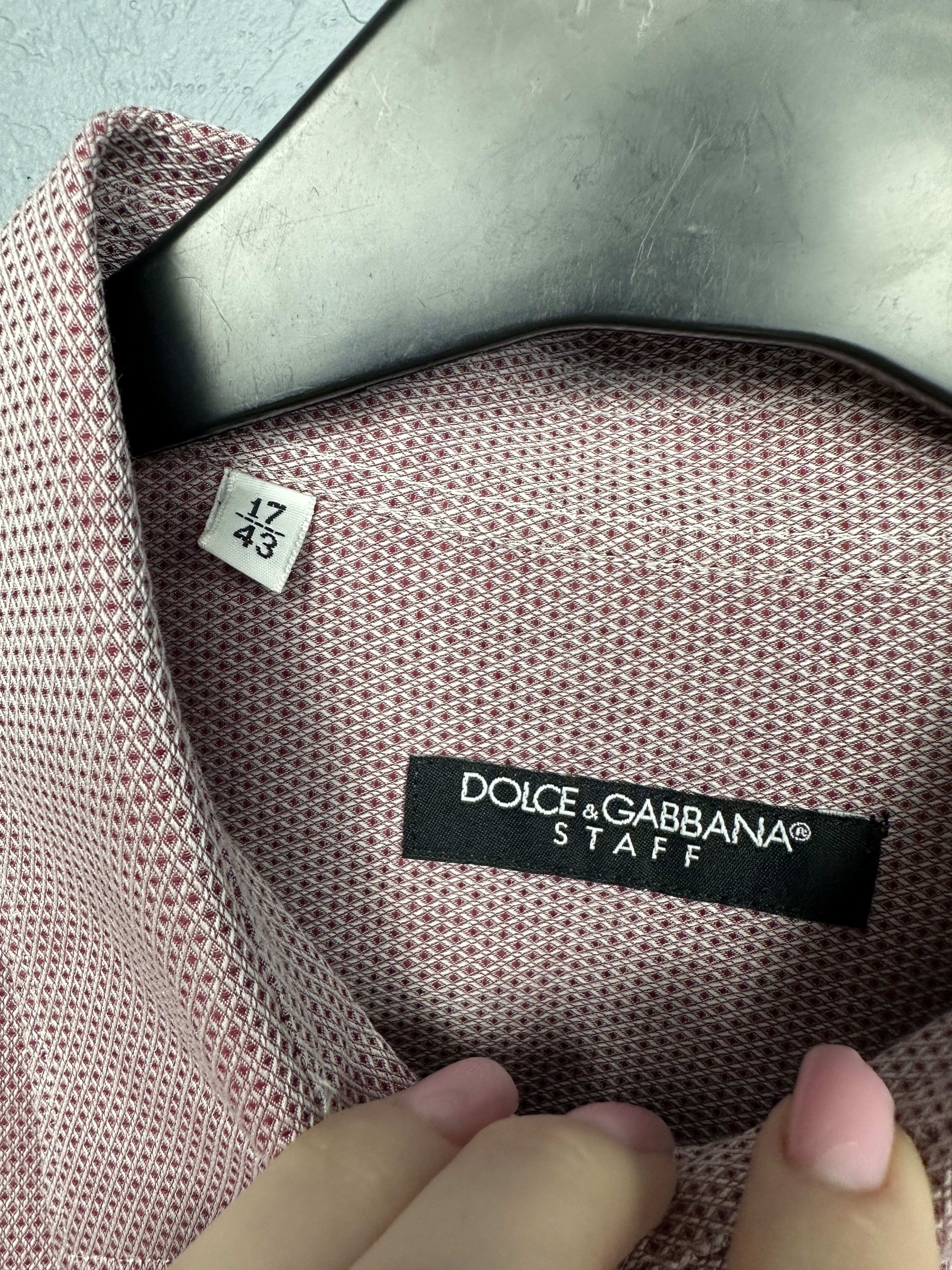 Dolce & Gabbana Dolce & Gabbana Staff Mens Long Sleeve Shirt Size US L / EU 52-54 / 3 - 3 Thumbnail