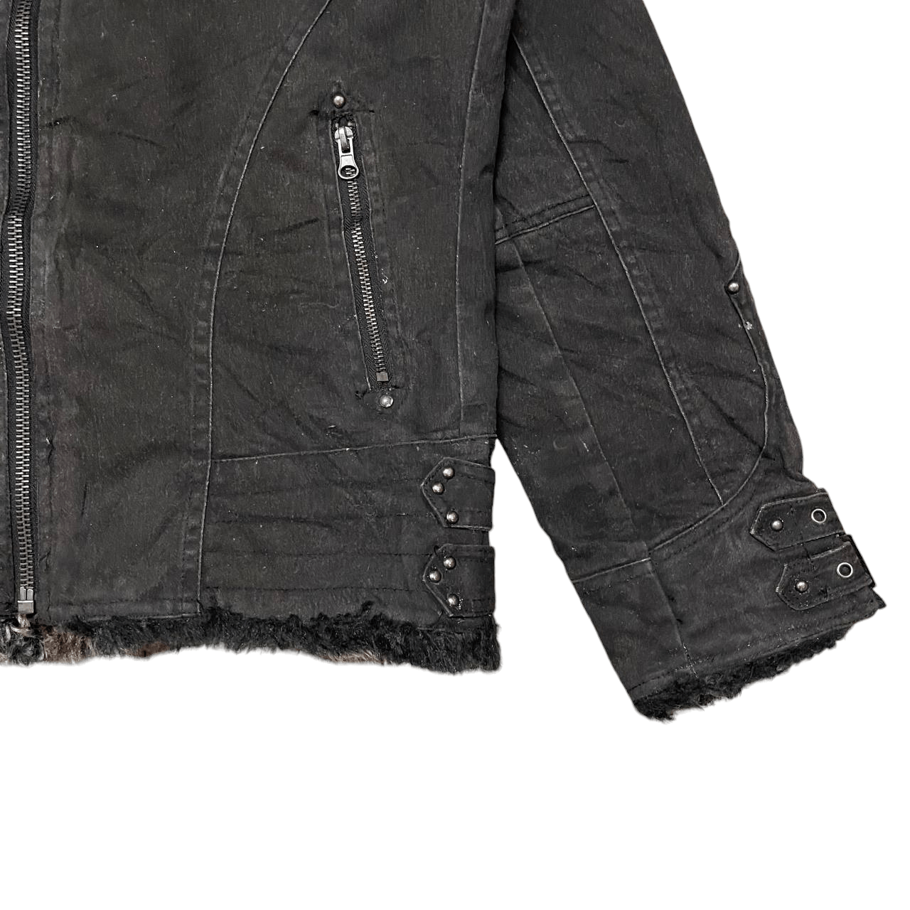 In The Attic In The Attic Fur Jacket Punk Helmut Lang Astro Inspired Size US L / EU 52-54 / 3 - 4 Thumbnail