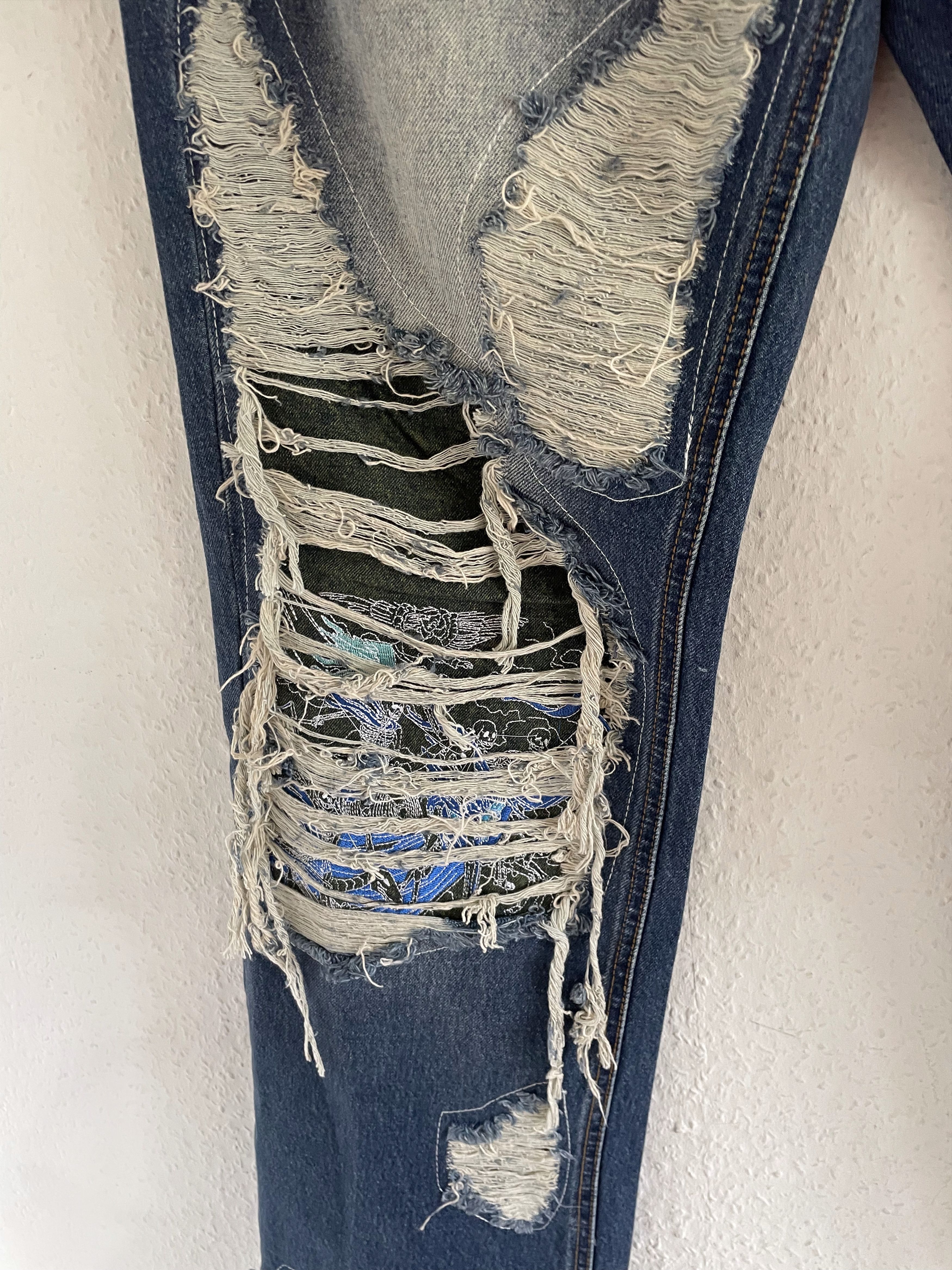 Who Decides War Bandana Patch Flared Jeans Size US 36 / EU 52 - 12 Thumbnail