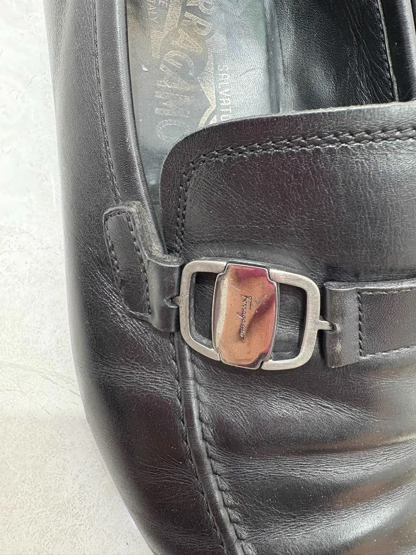 Salvatore Ferragamo Ferragamo Men's Business Loafer Casual Leather Shoes K29 Size US 7.5 / EU 40-41 - 2 Thumbnail