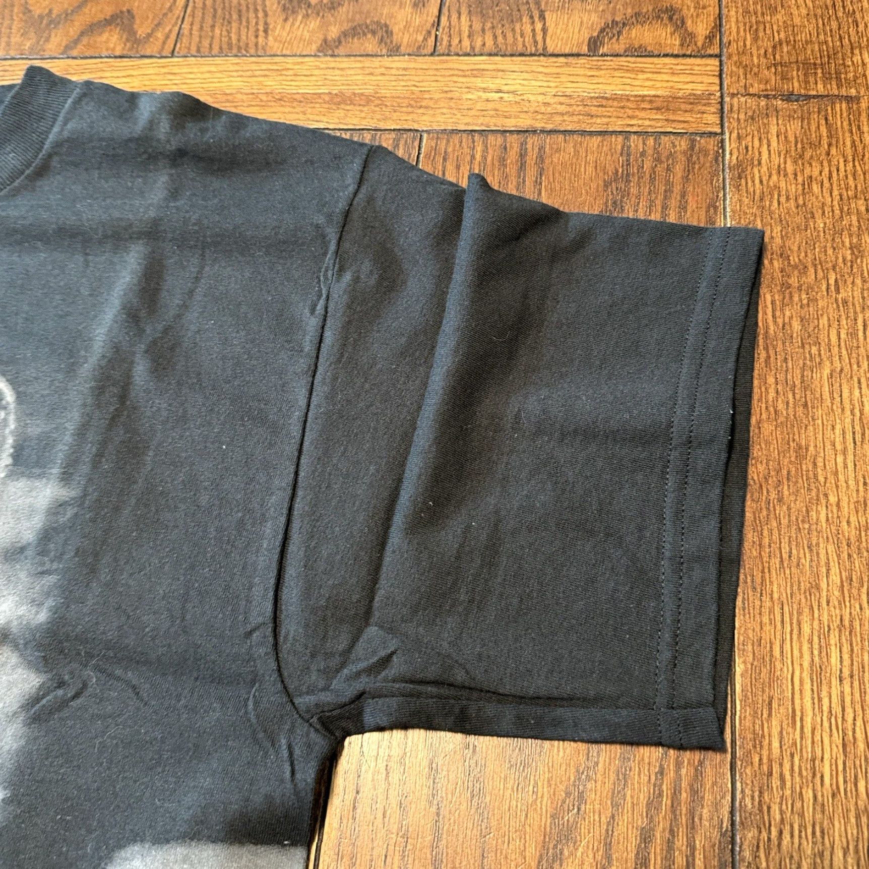 Vintage VINTAGE 90s Howling Wolf Moon All Over Print T Shirt Large Nature Wild Animal TNT Mens Short Sleeve Crew Neck Cotton Black Size US L / EU 52-54 / 3 - 3 Thumbnail