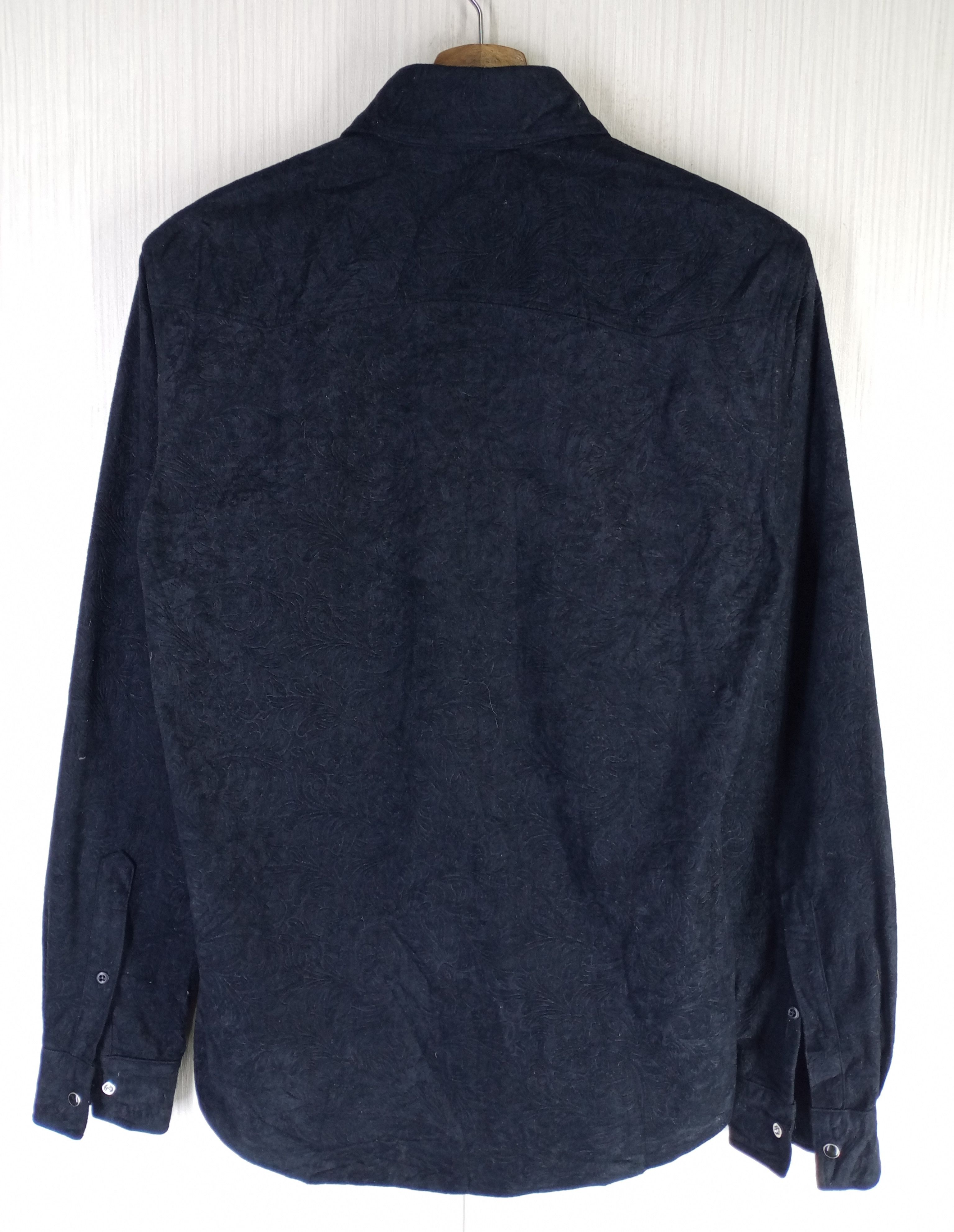 Tornado Mart Rare Tonardo Mart Black Floral Western Snap Shirt Size US M / EU 48-50 / 2 - 8 Thumbnail