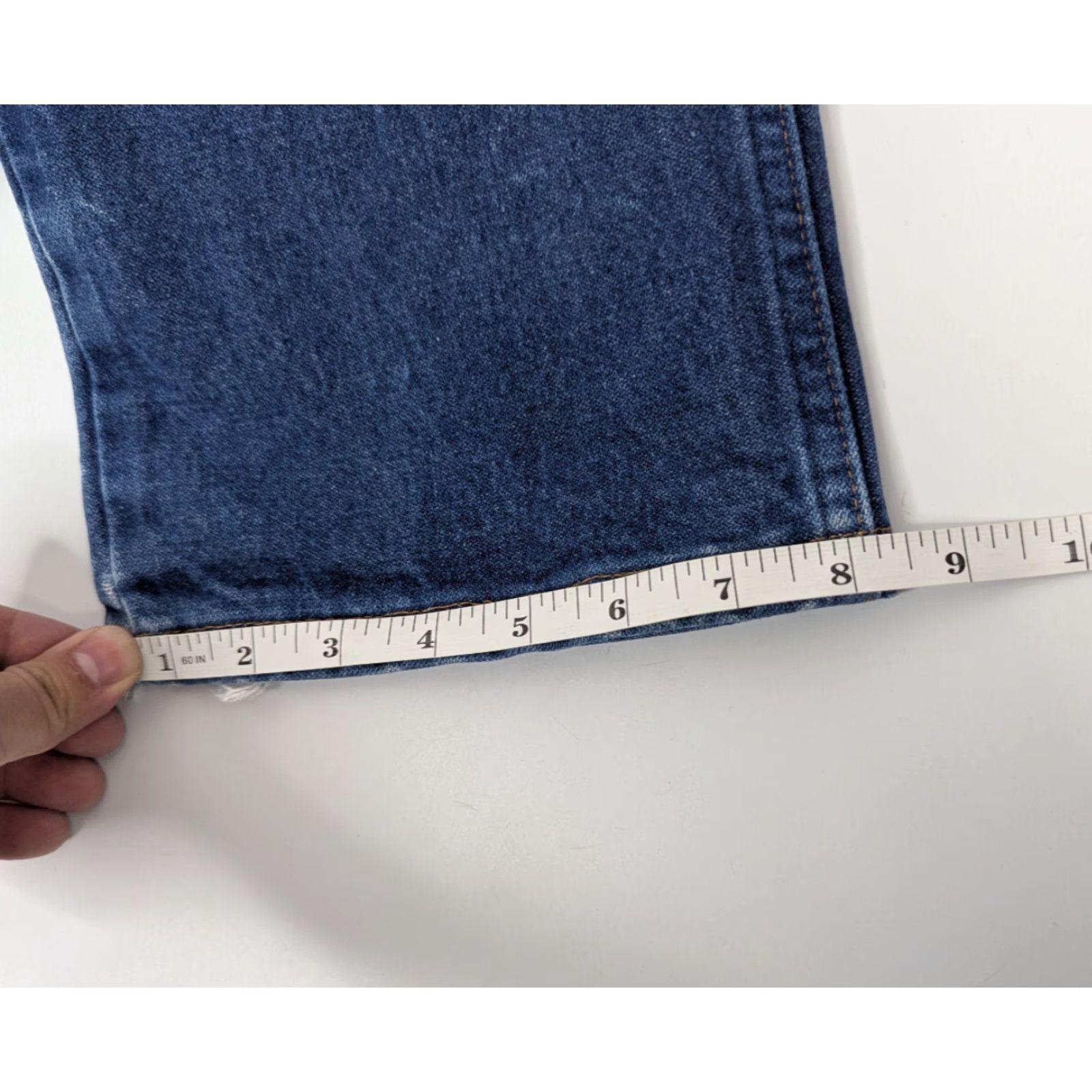 Wrangler VINTAGE Wrangler Cowboy Cut 13MWZ Jeans Men 36x34 Bootcut Western Workwear Distressed Blue Denim USA Cowboy Theme Mens Jeans Size US 36 / EU 52 - 7 Thumbnail