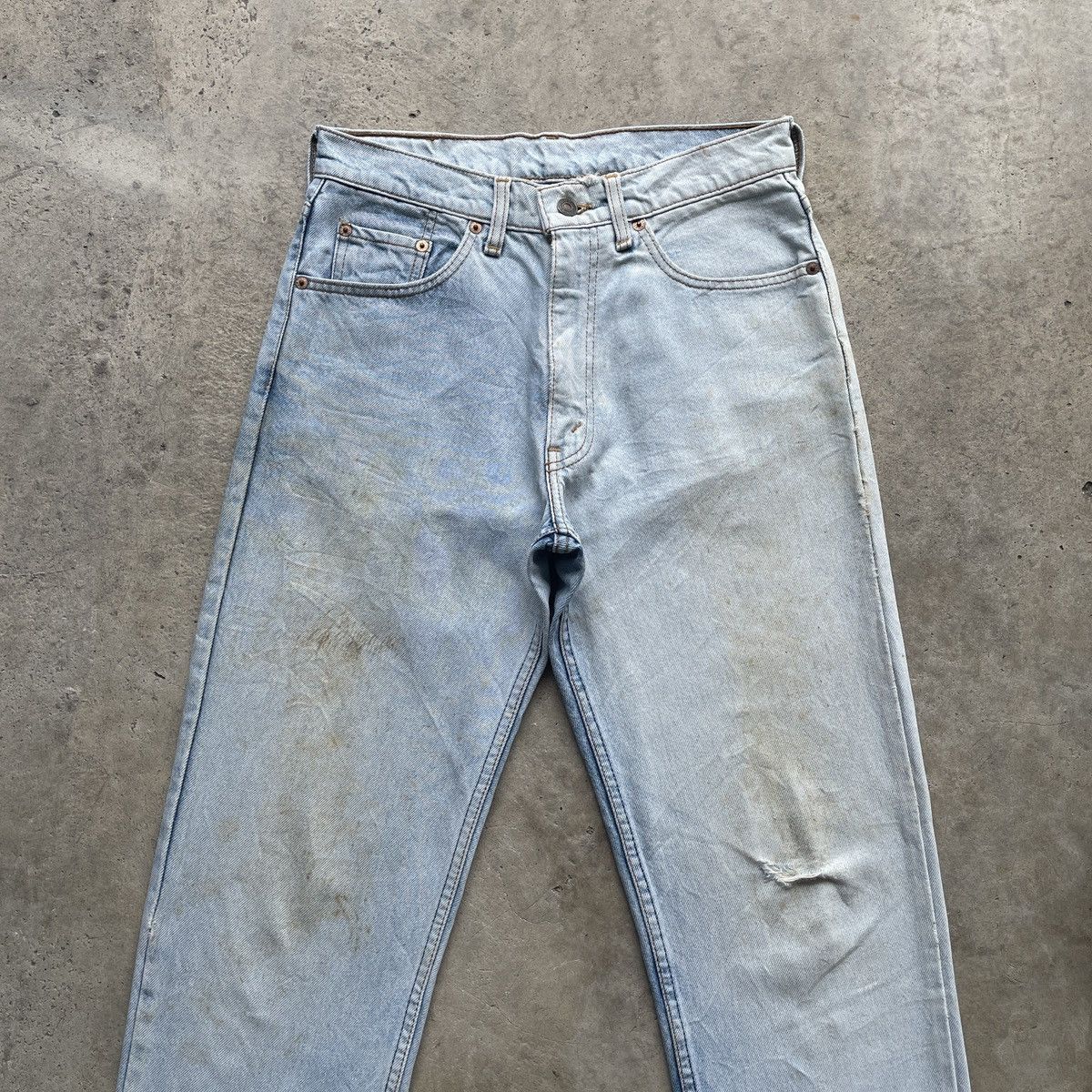 Levi's Vintage Clothing W29 Vintage Levi’s LightWash Jeans Mud Denim Faded Pants Size US 29 - 3 Thumbnail