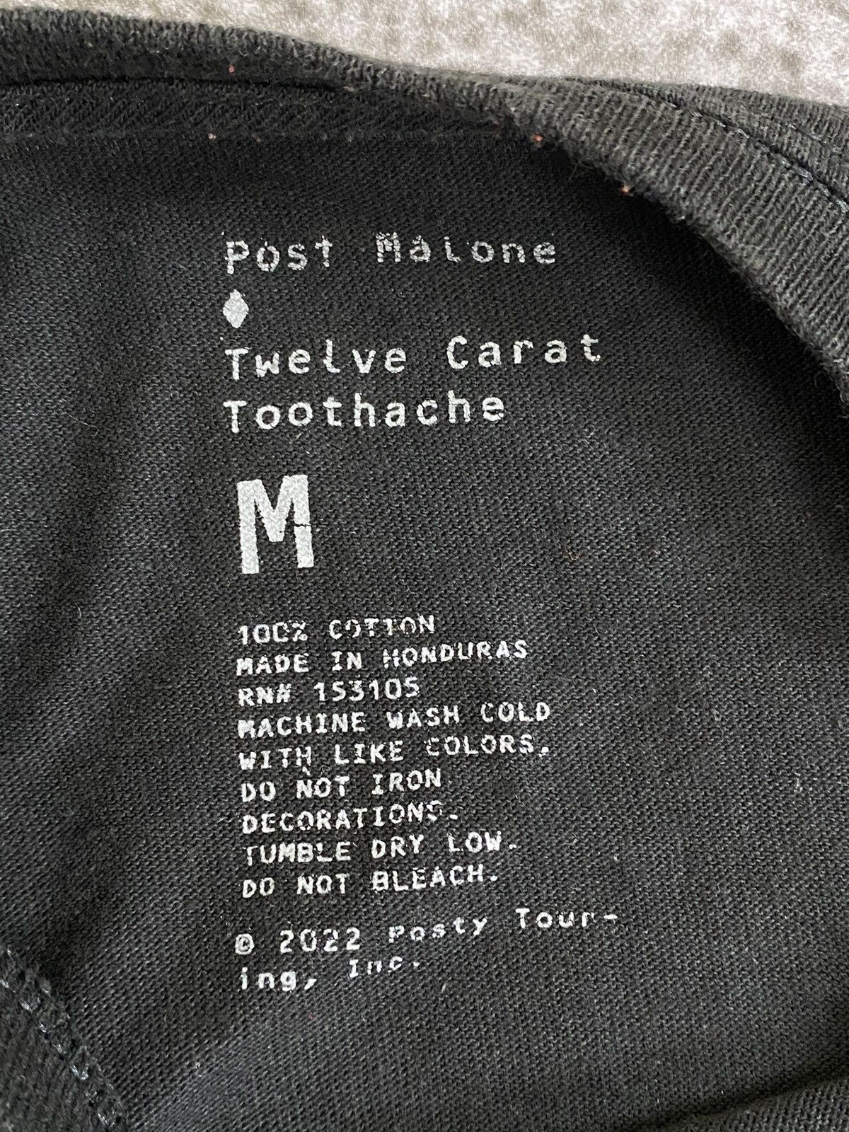 Rap Tees Post malone twelve carat toothache t shirt Size US M / EU 48-50 / 2 - 4 Thumbnail