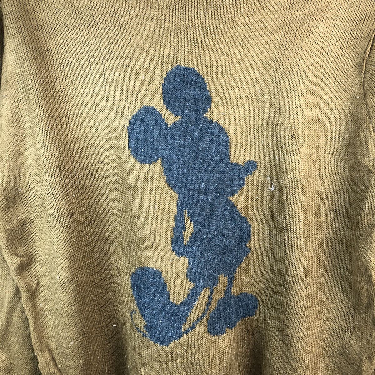 Homespun Knitwear × Japanese Brand A.V.V Homme Mickey Mouse Brown Knitwear #A2497 Size M / US 6-8 / IT 42-44 - 9 Thumbnail