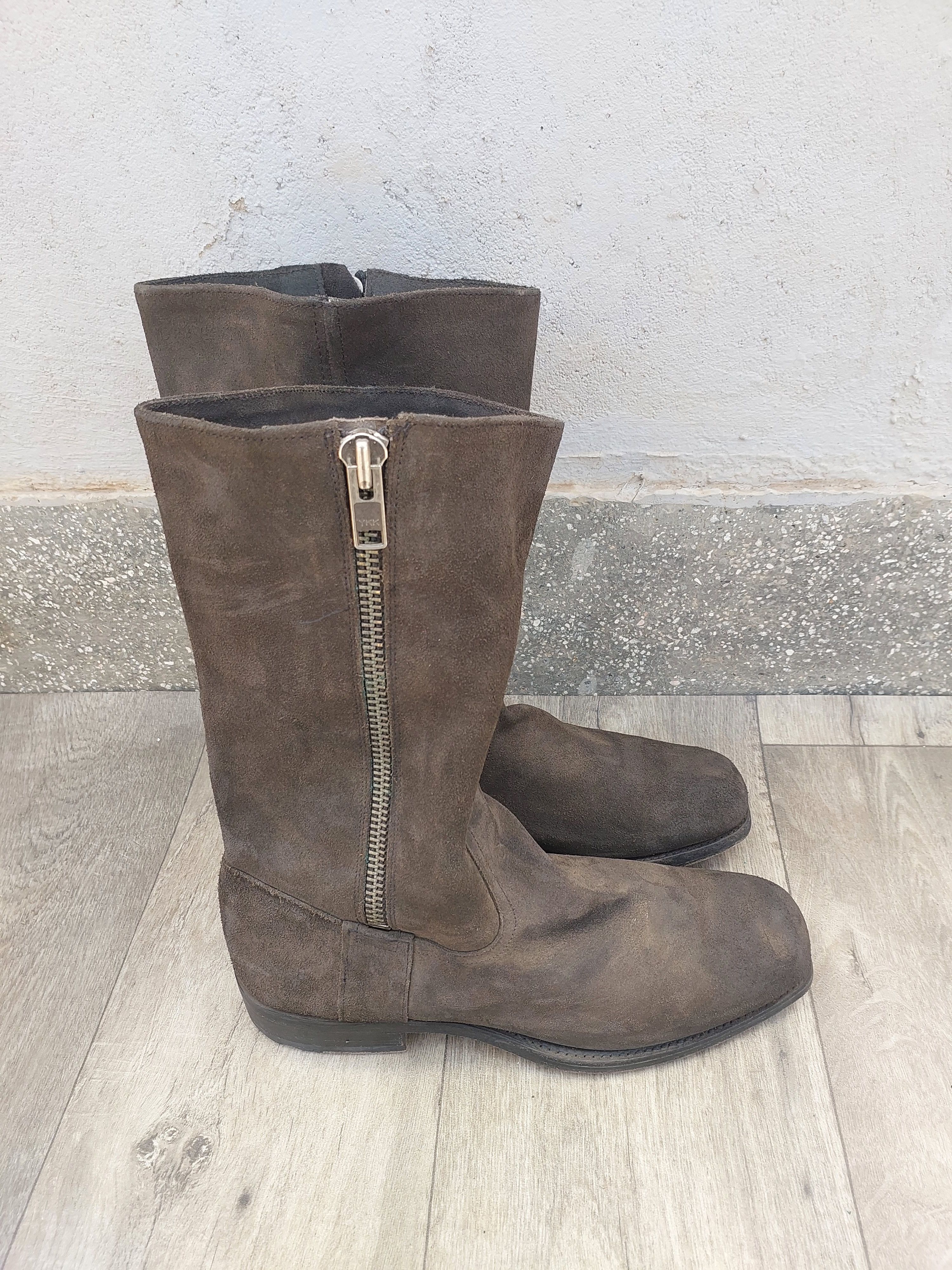 Frye FRYE Heath Square Toe Outside Zipper Moto Boots Men's 11.5 D Size US 11.5 / EU 44-45 - 2 Thumbnail