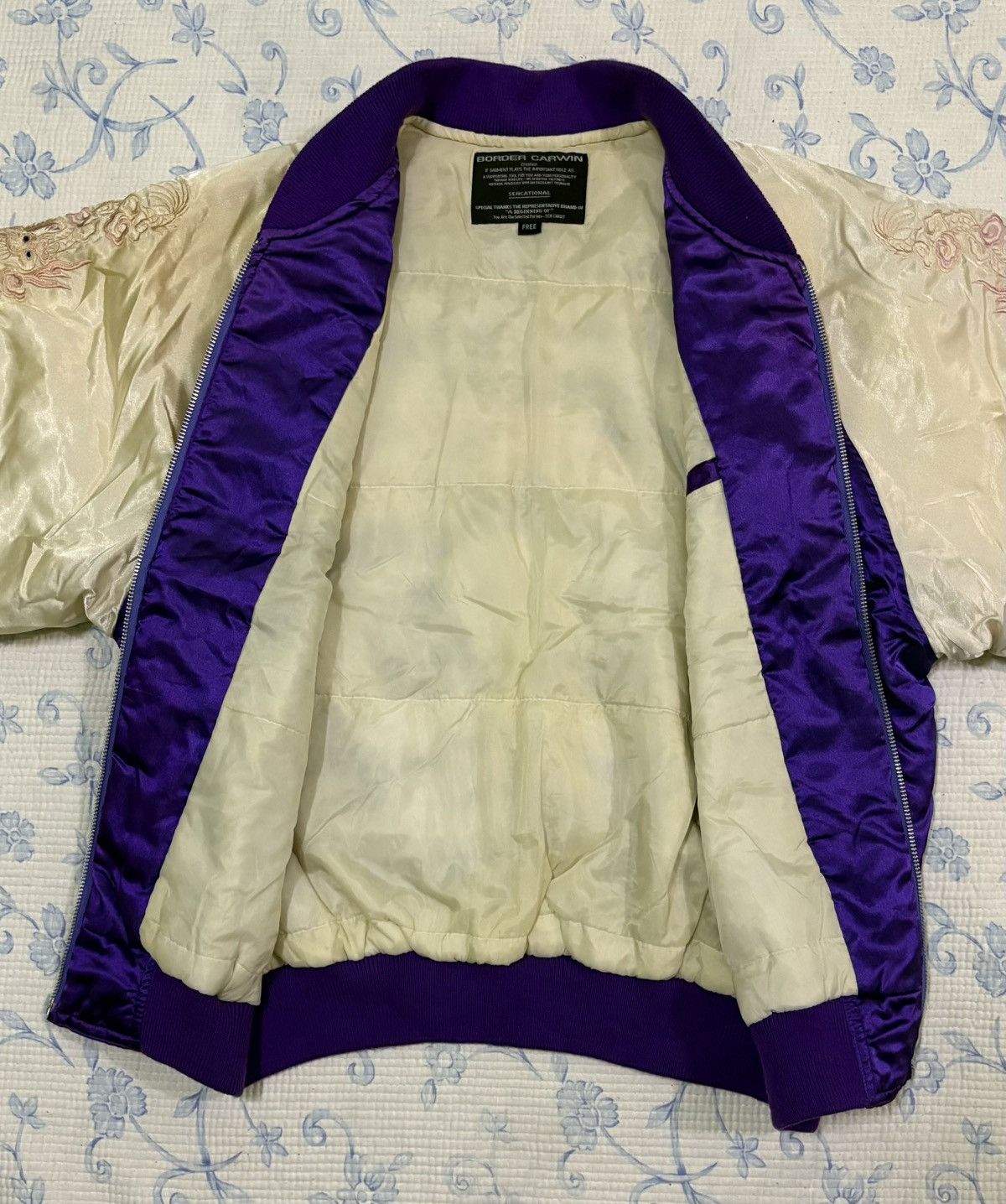 Japanese Brand Sukajan Airborne Embroidery Dragon Size US L / EU 52-54 / 3 - 6 Thumbnail
