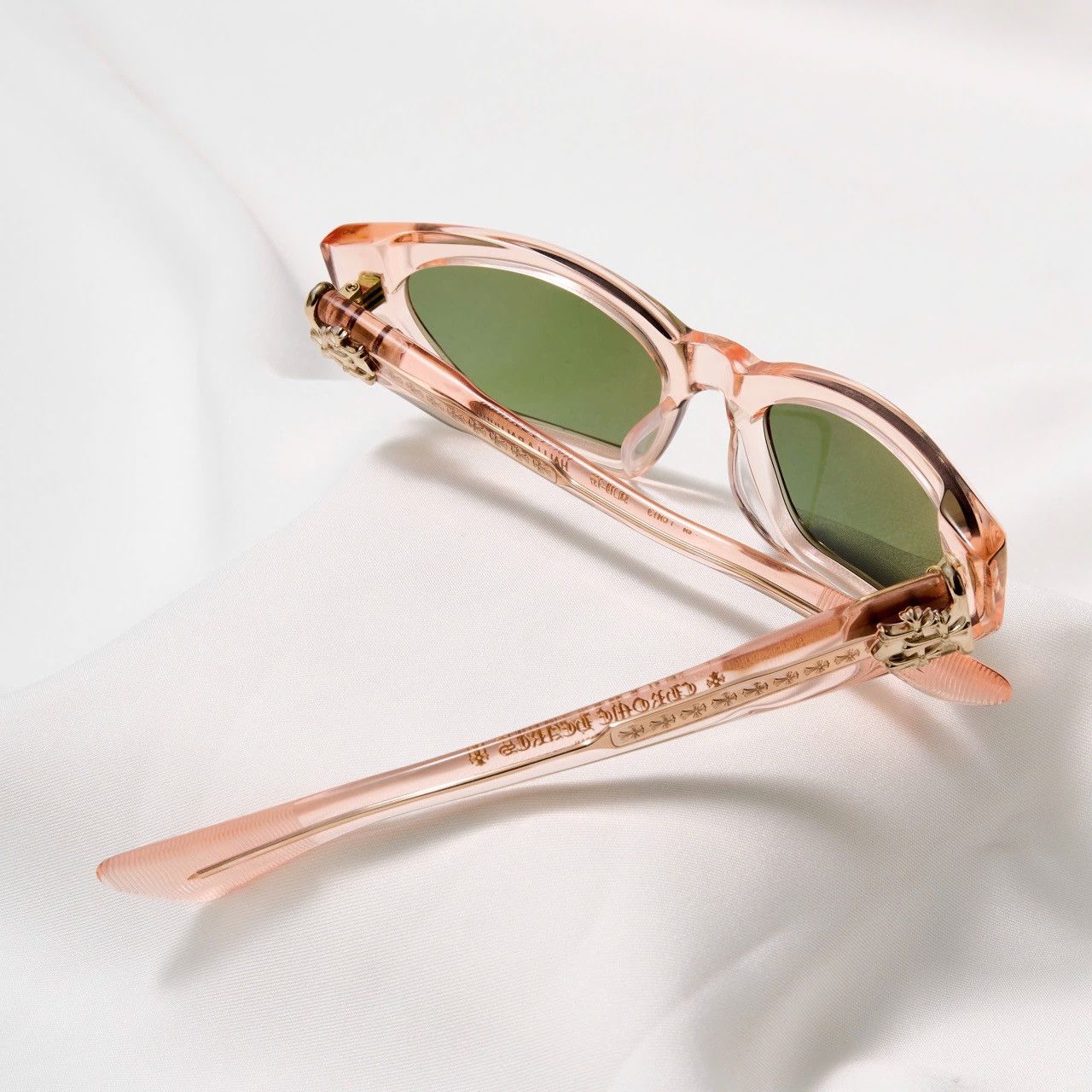 Chrome Hearts CHROME HEARTS HALLLA BALUUUU PINK CRYSTAL SUNGLASSES Size ONE SIZE - 7 Thumbnail