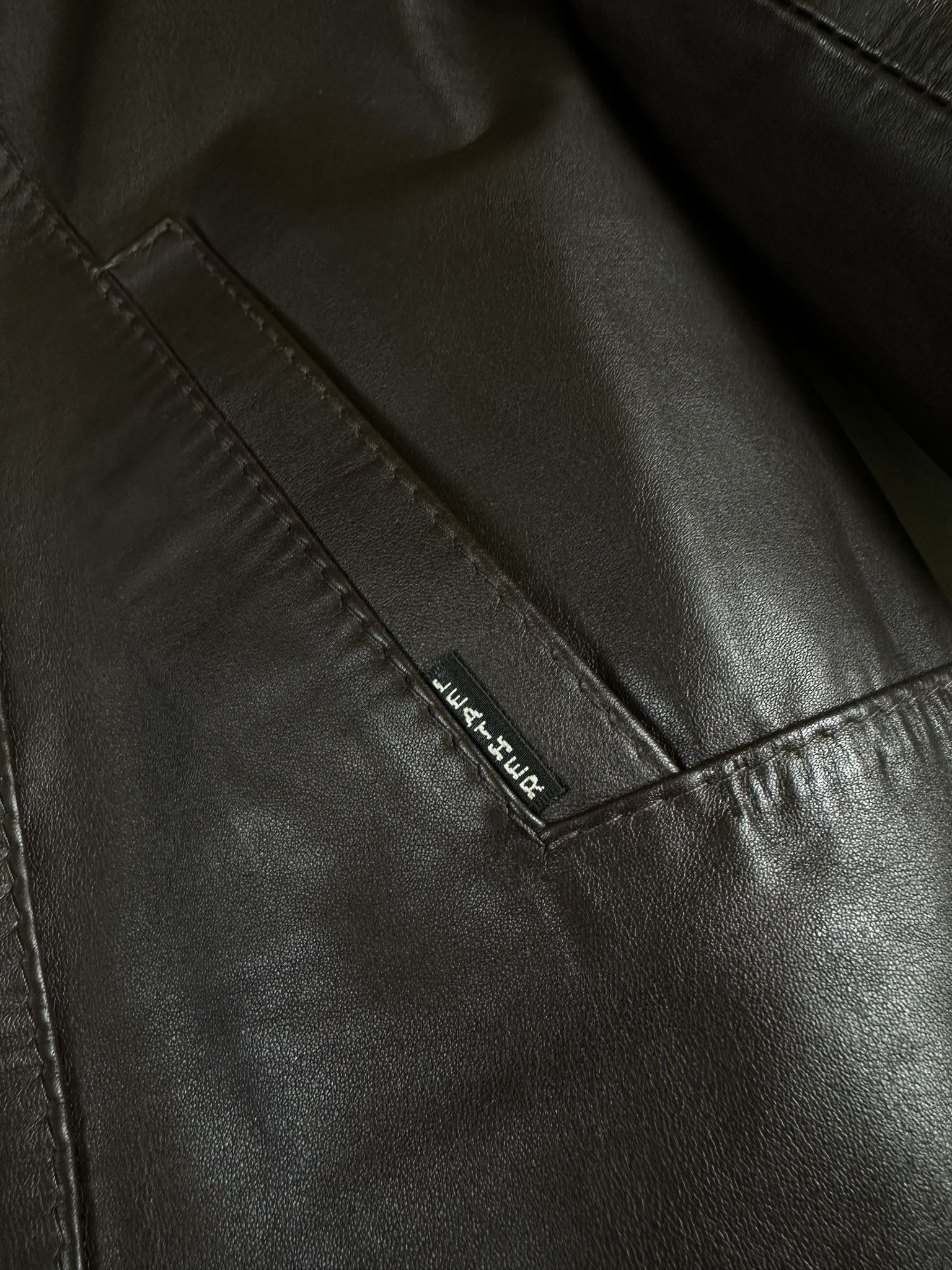 Genuine Leather 80s Leather Fur Avant Garde Coat Japan Hype Size L / US 10 / IT 46 - 8 Thumbnail