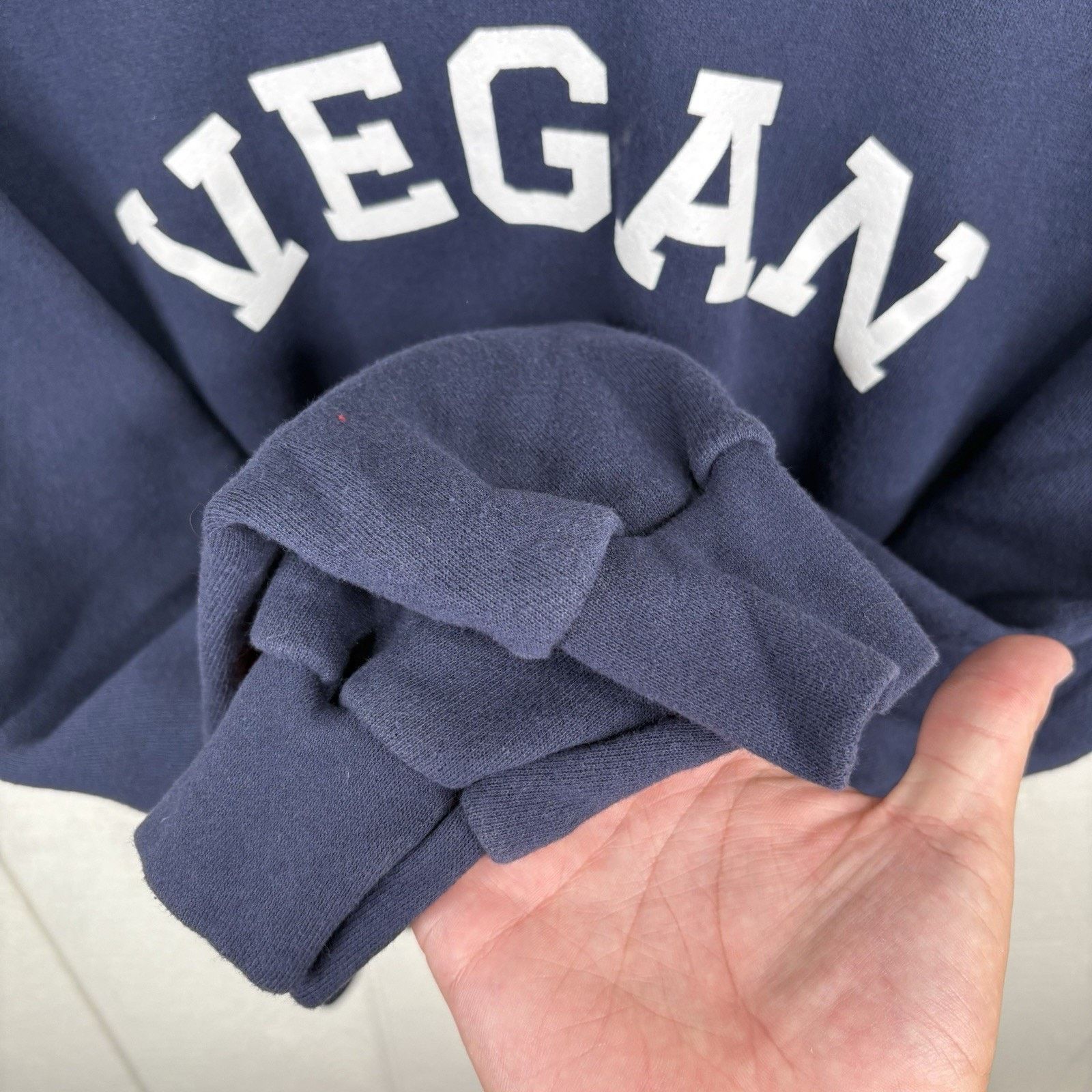 Lee Vintage 90’s Navy Vegan Graphic Hoodie Medium Size US M / EU 48-50 / 2 - 4 Thumbnail