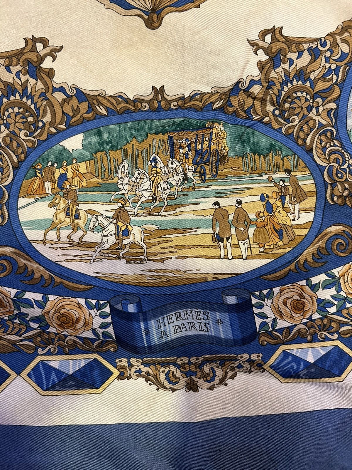Hermes Vintage Hermes L'entente cordiale silk scarf Size ONE SIZE - 2 Thumbnail