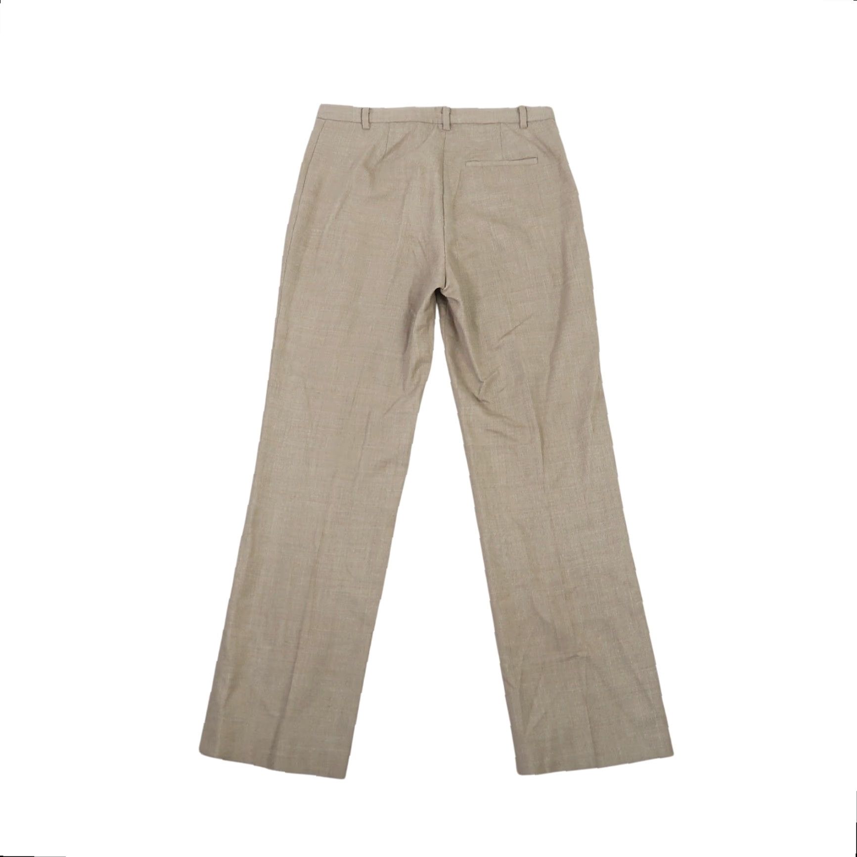 Gap VINTAGE Gap Pants Y2K Tan Brown Wool Blend Low Rise Straight Leg 8 Womens Dress Pants 31in Inseam 90s Theme Size 30" / US 8 / IT 44 - 3 Thumbnail