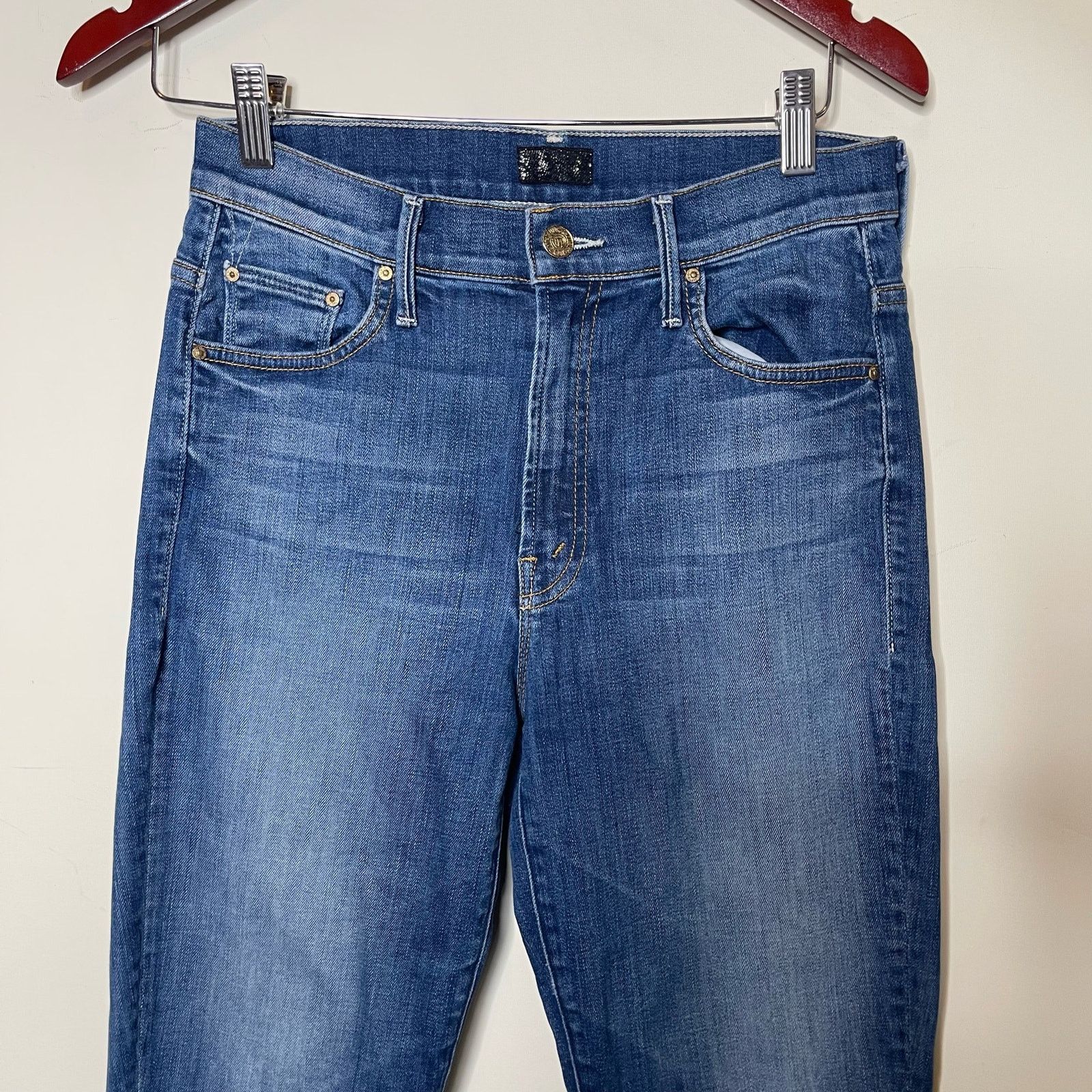 MOTHER MOTHER The Insider Crop Step Fray not rough enough Jeans 28 Size 28" / US 6 / IT 42 - 4 Thumbnail