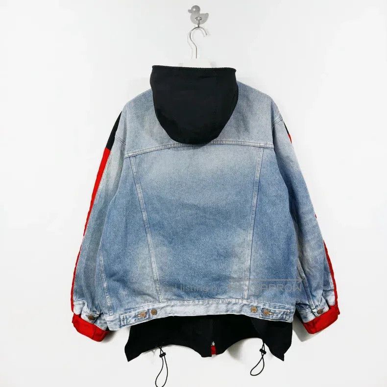 Balenciaga Balenciaga Double Stitch Embroidered Denim Patchwork Denim Size US M / EU 48-50 / 2 - 2 Thumbnail